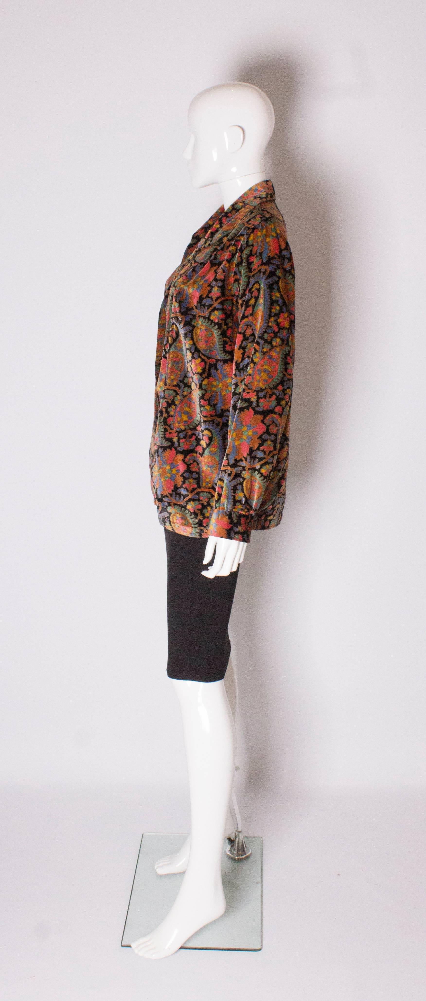 1920s  Silk Velvet Jacket In Good Condition In London, GB