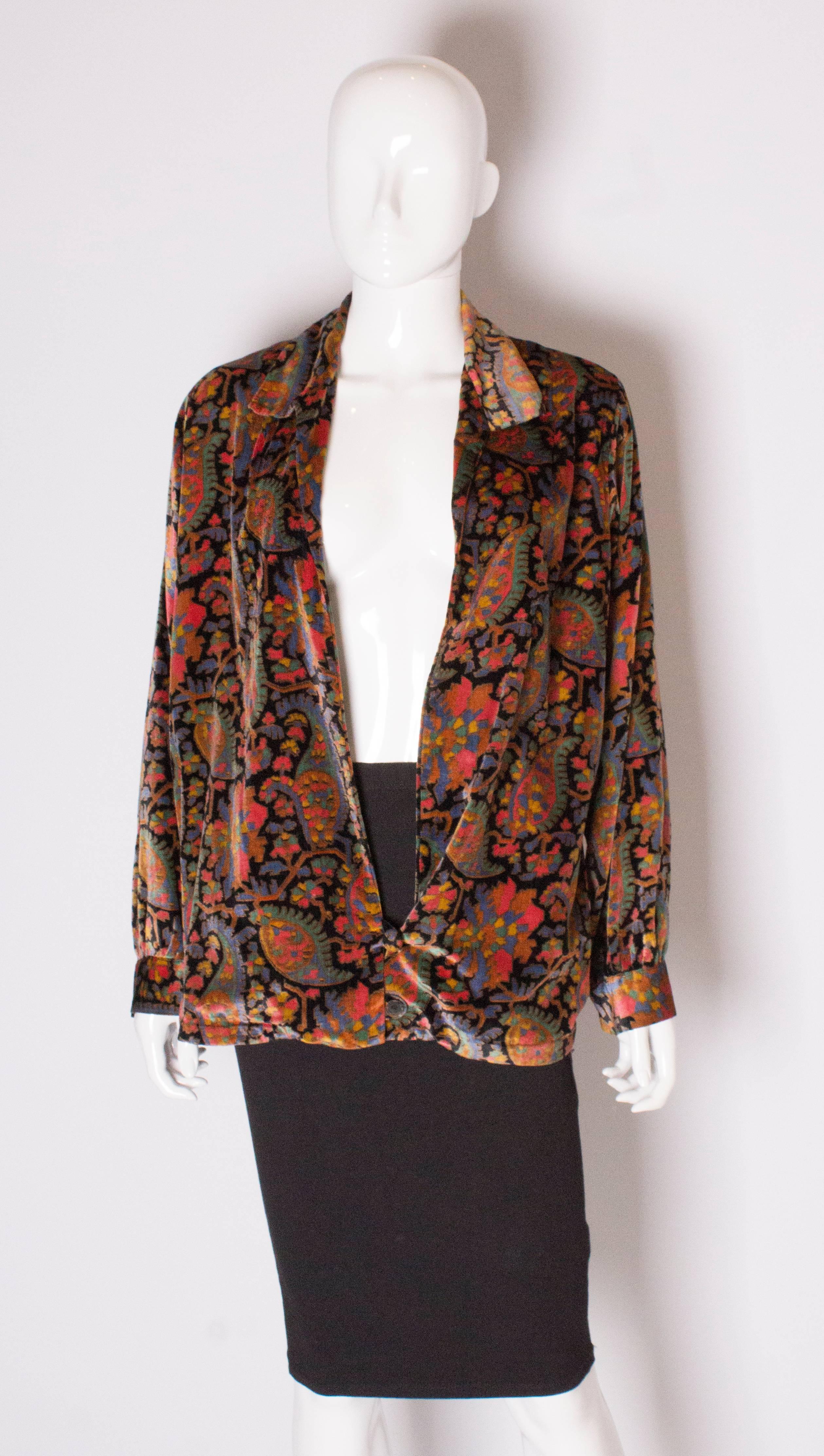 1920s  Silk Velvet Jacket 1