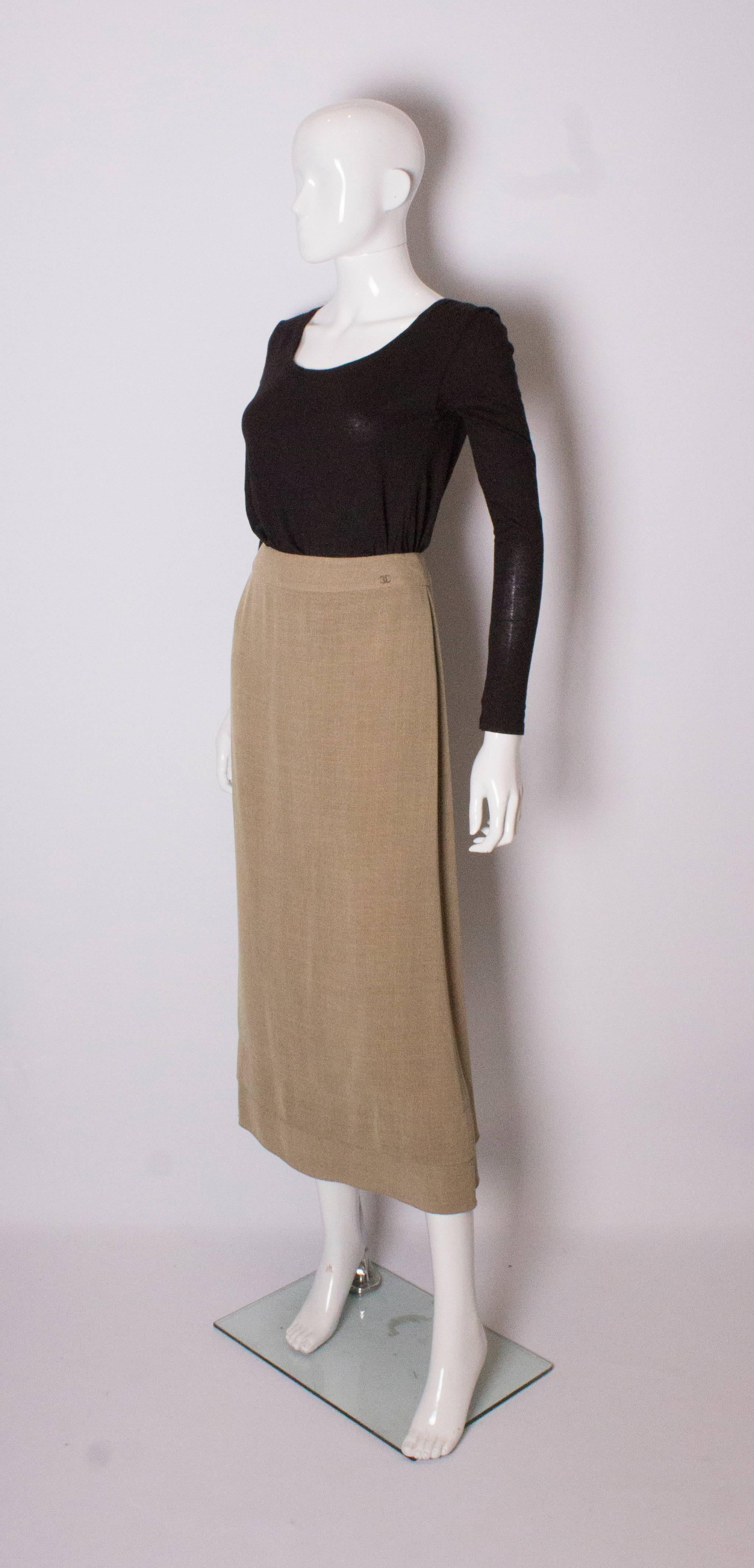 Brown Vintage Chanel Skirt