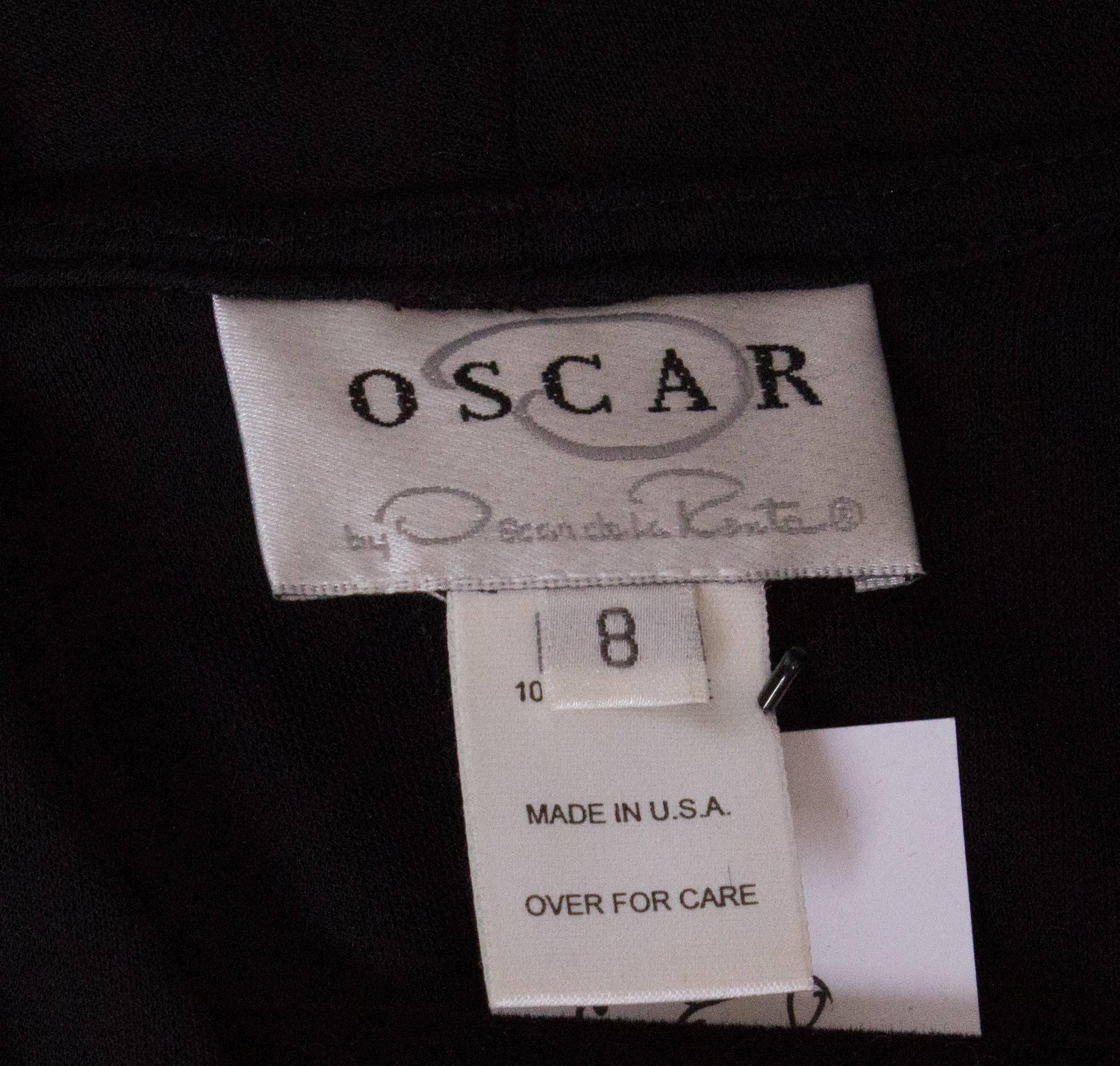Oscar de la Renta Black Cocktail Dress 1