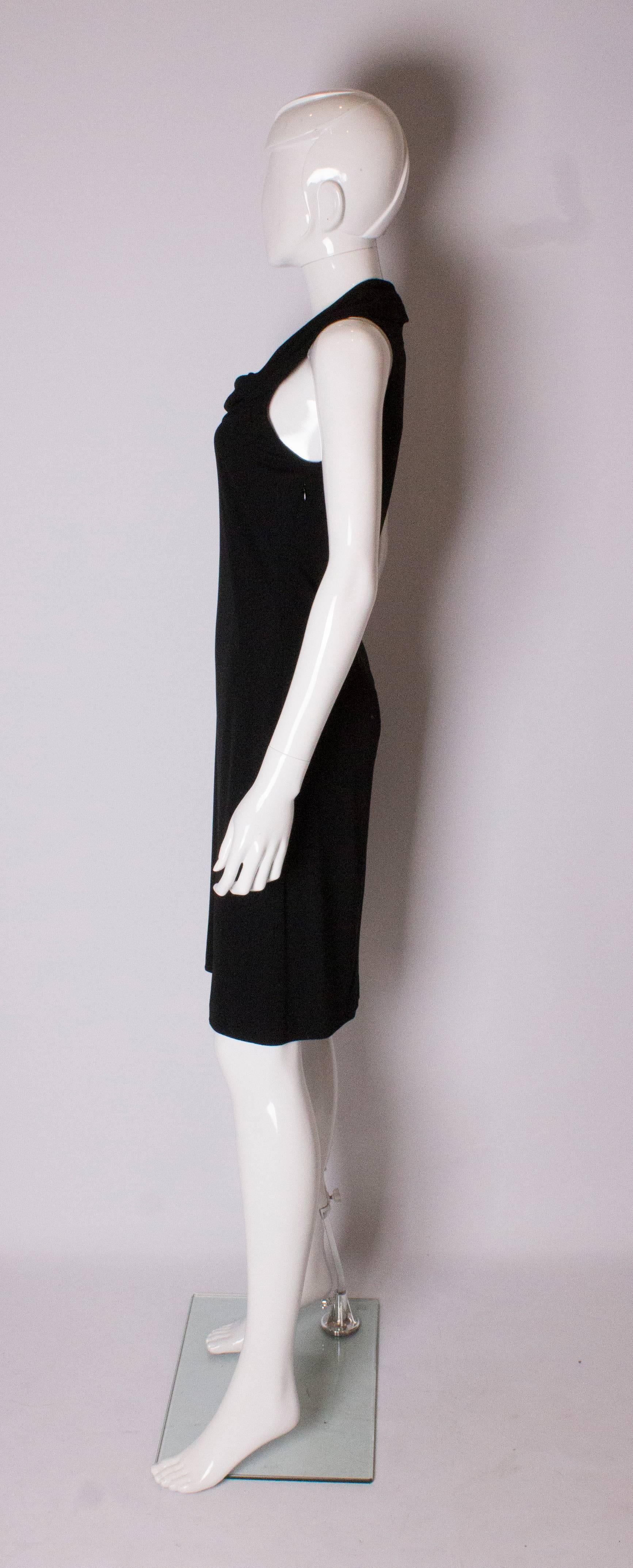 vintage oscar de la renta black dress