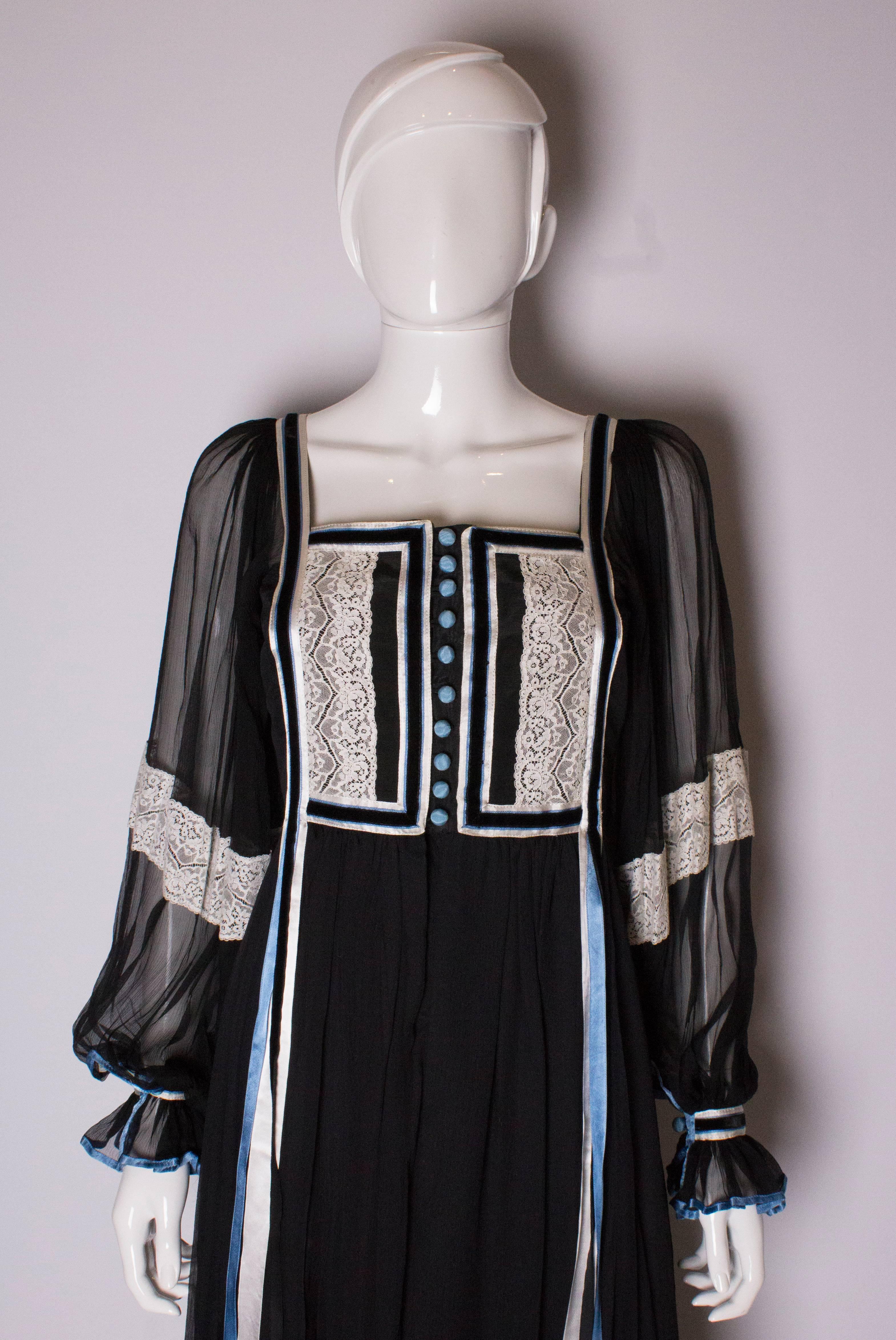 Black Vintage Rumak Dress