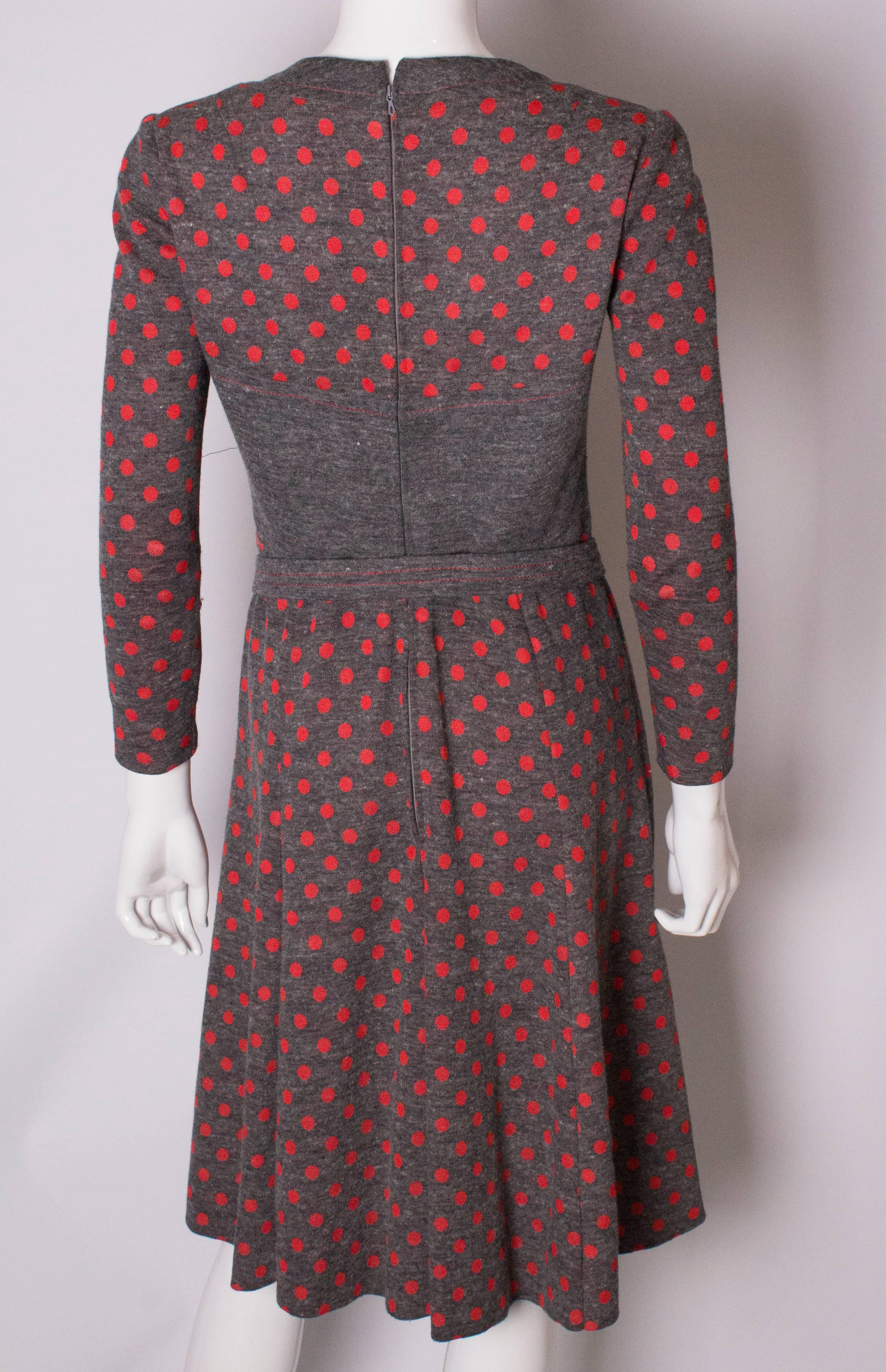 Women's Vintage Hardy Amies Spotty Dress