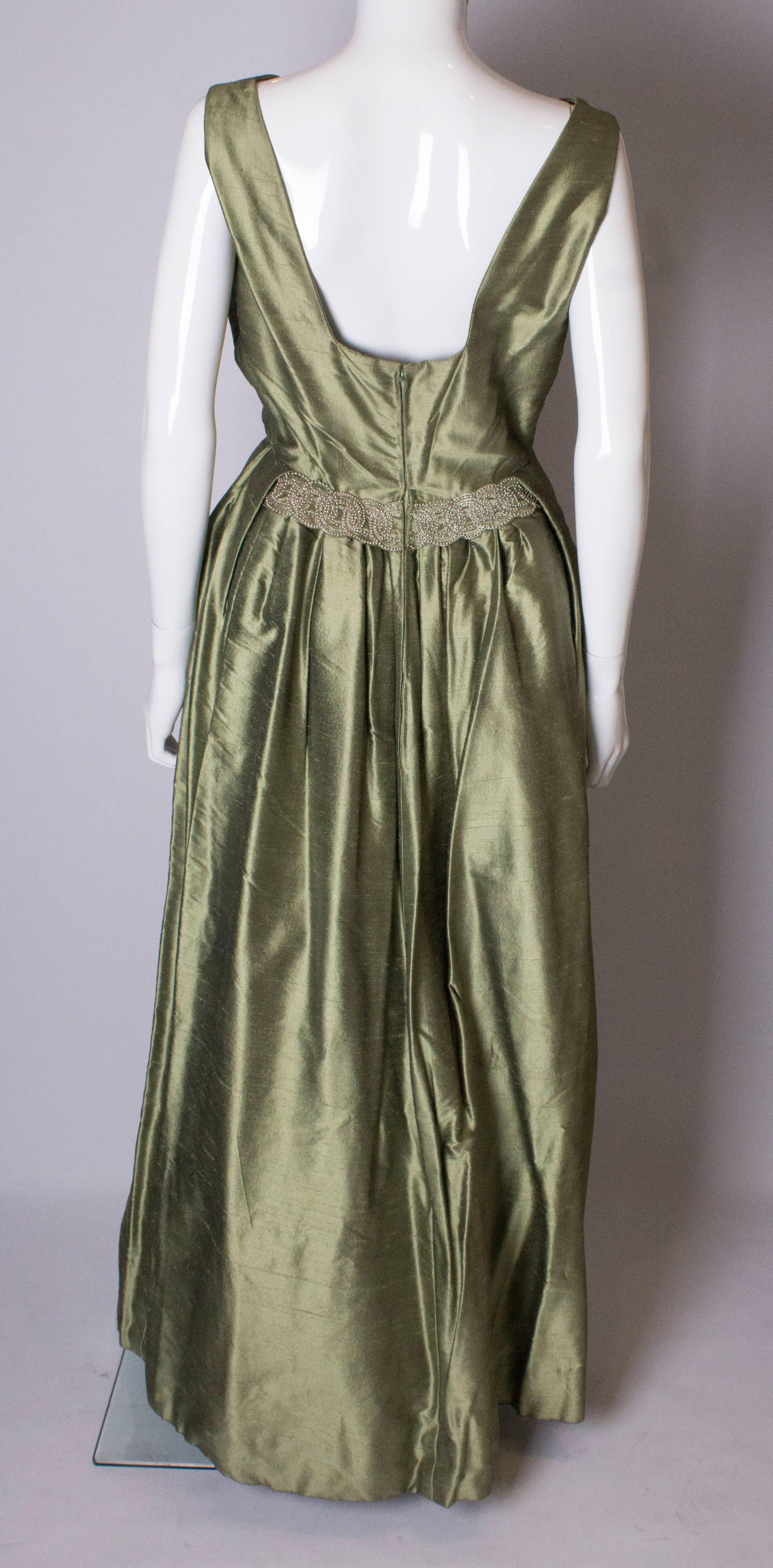 Gray Vintage Muriel Martin For Harvey Nichols Ball Gown