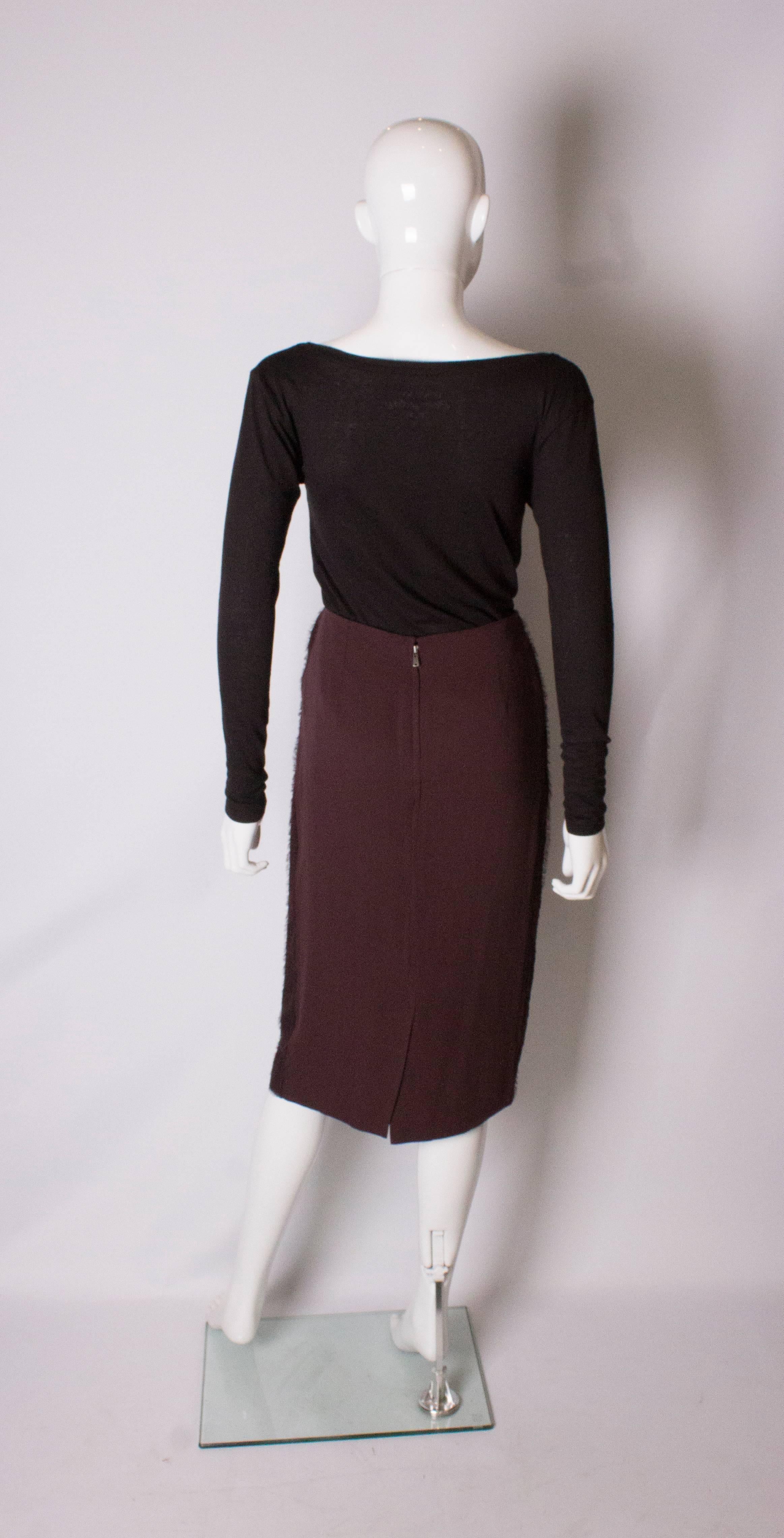 Yves Saint Laurent Vintage Rive Gauche Silk Skirt 2