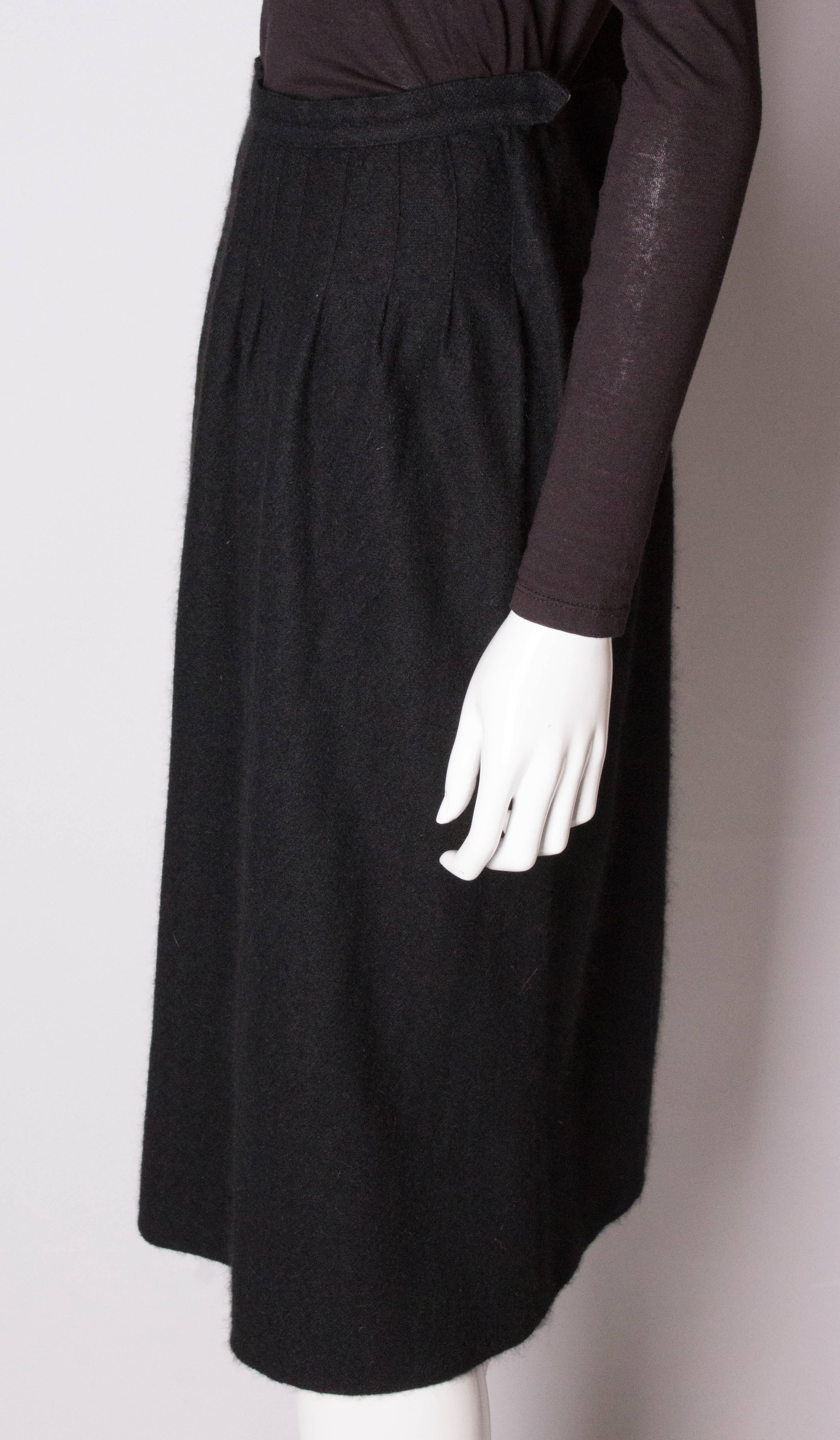 Women's Yves Saint Laurent Vintage Rive Gauche Cashmere Skirt