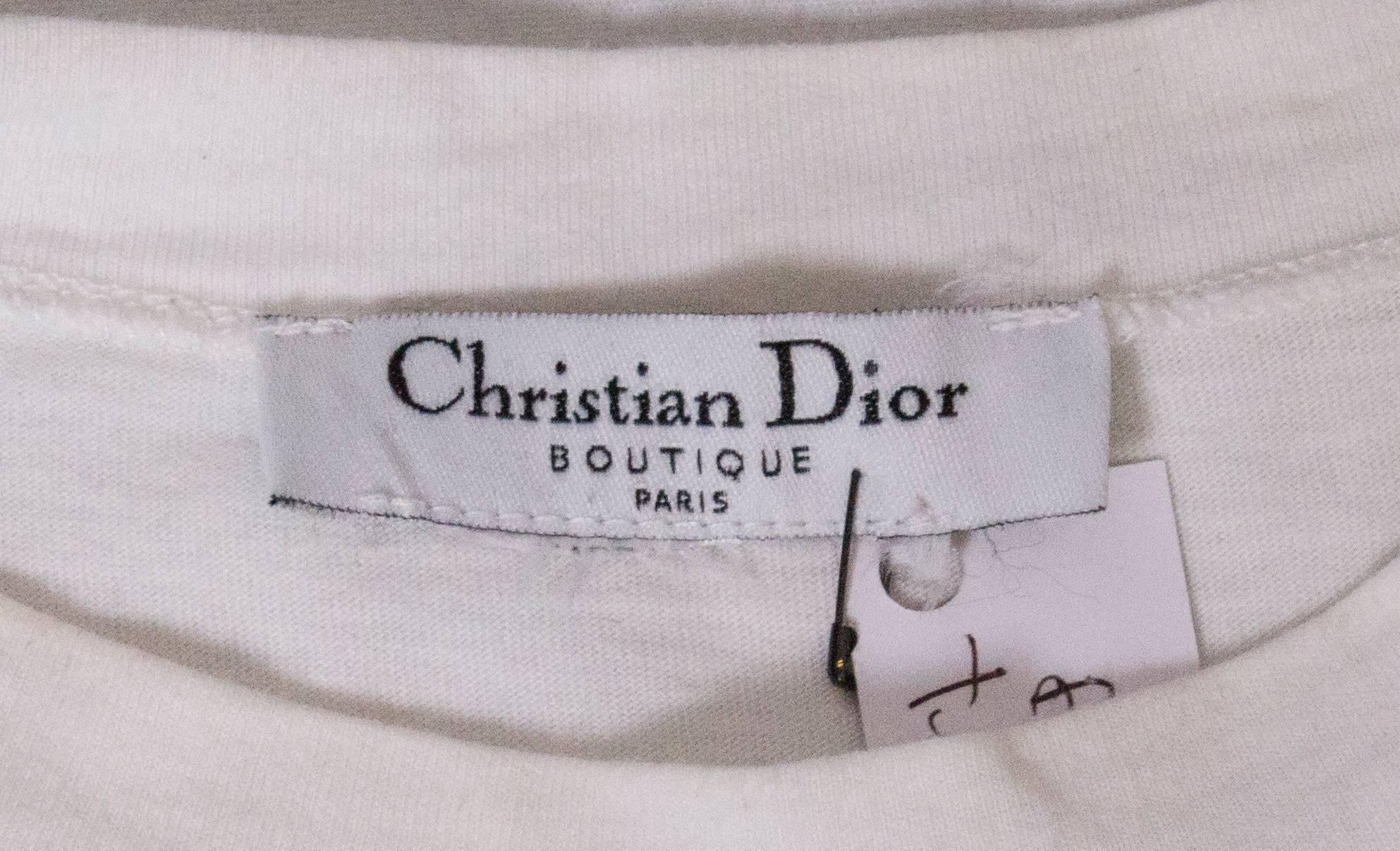 Christian Dior 'Hard Core Dior ' Cotton T Shirt 1