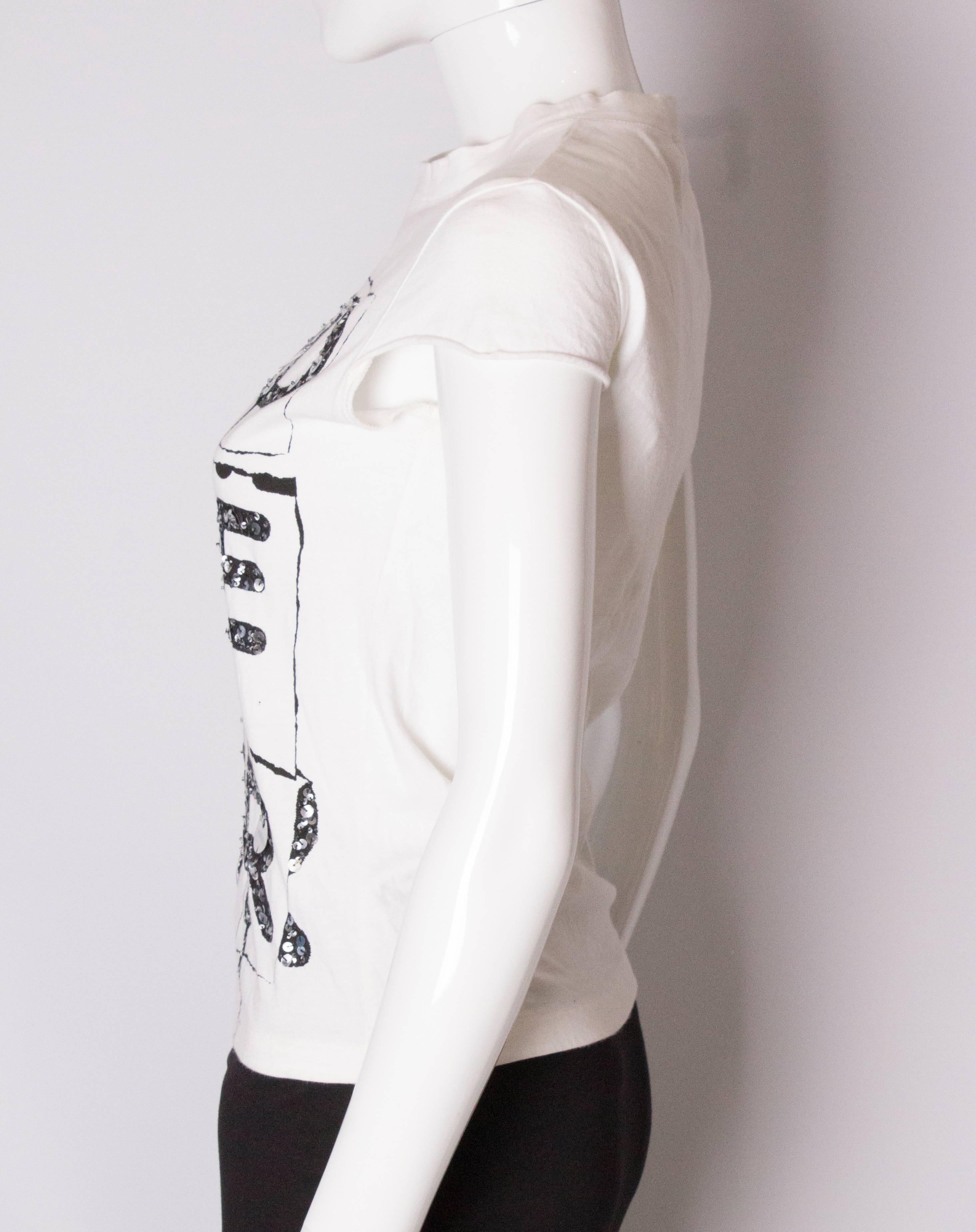 Gray Christian Dior 'Hard Core Dior ' Cotton T Shirt