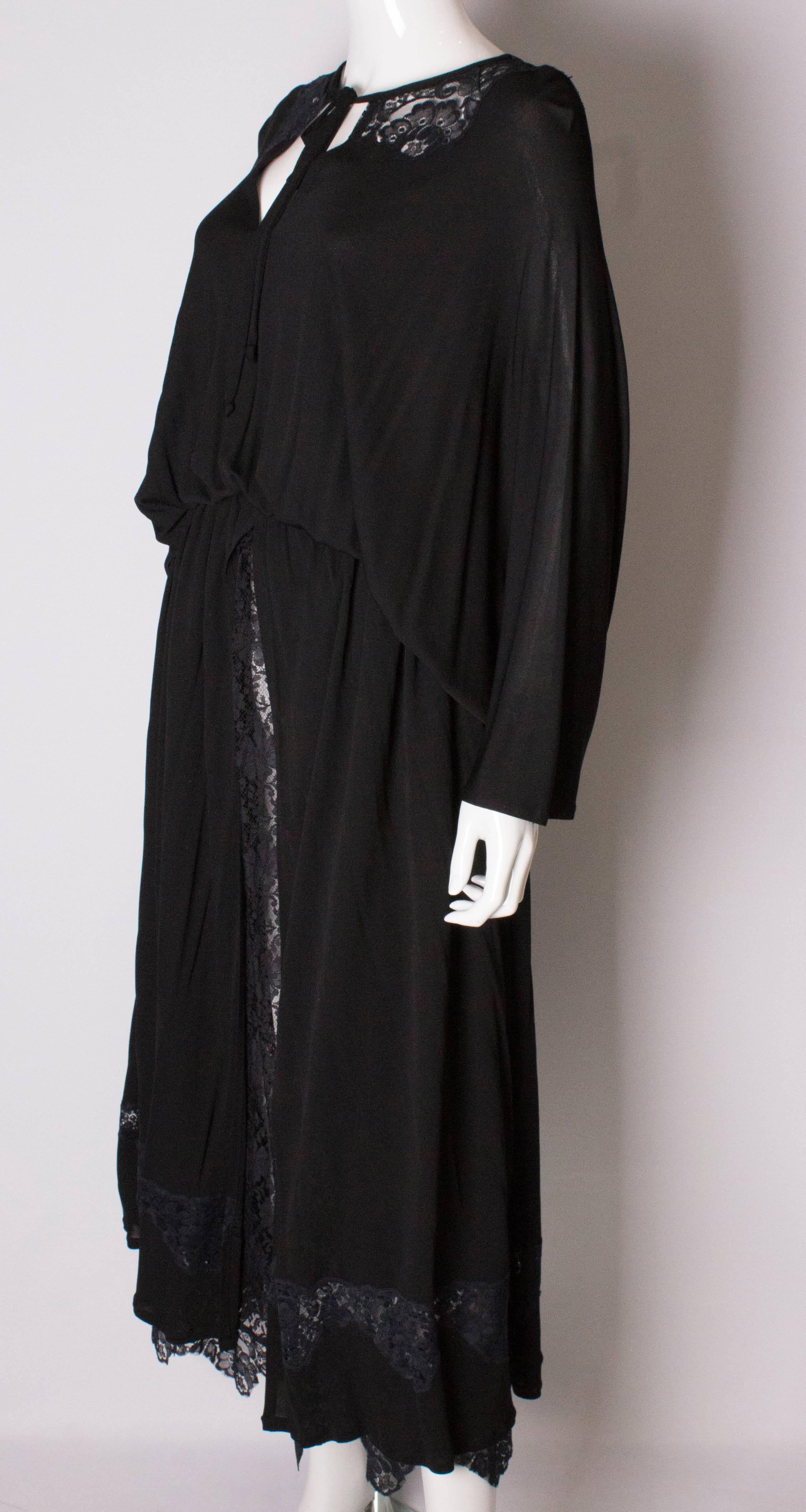 Black Vintage Quorum Dress For Sale