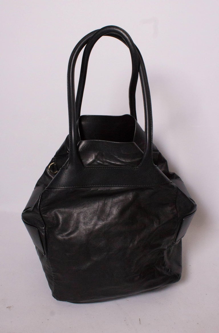 Bally Black Leather Bucket Bag at 1stDibs bally bucket bag