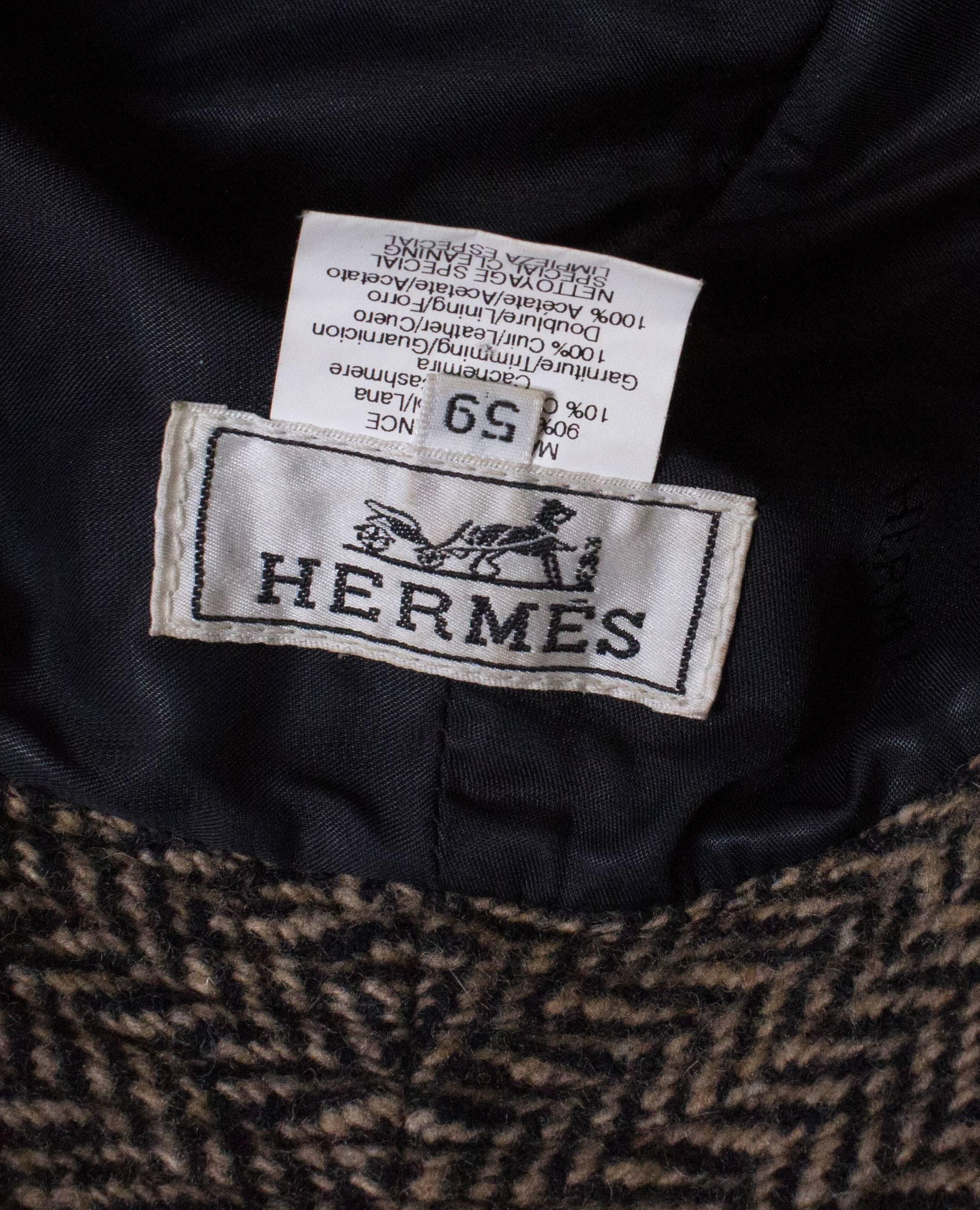 Hermes wool and cashmere Hat In Good Condition In London, GB