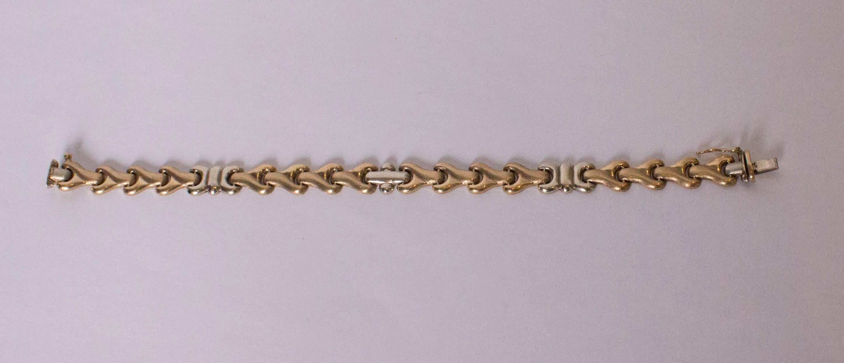Rose Gold Link Bracelet In Good Condition In London, GB