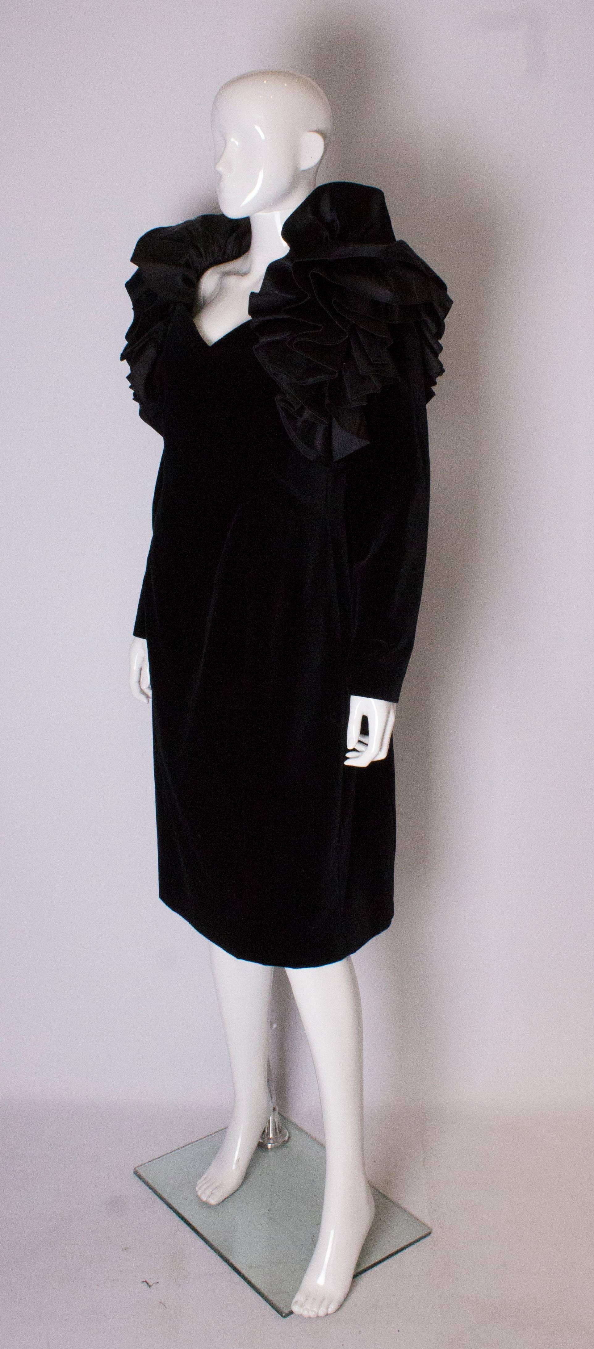 1980s black dress