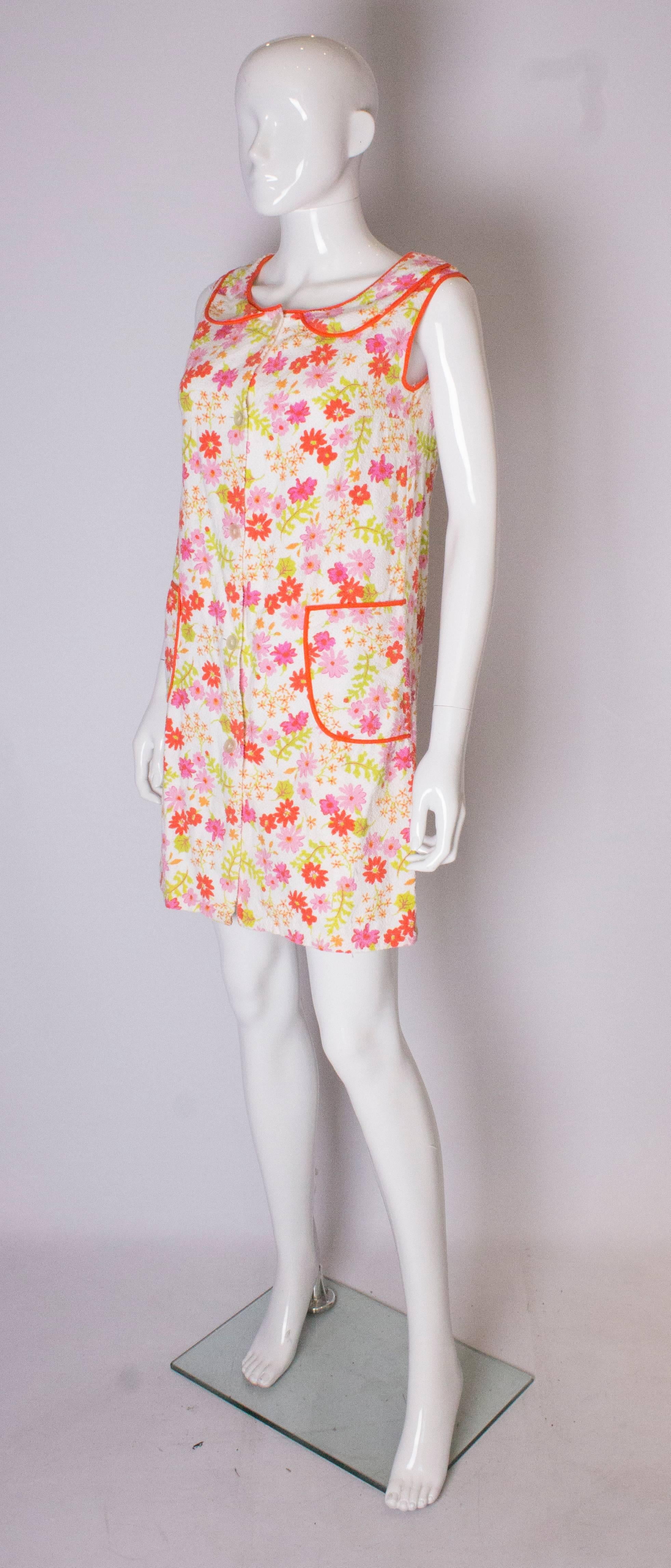 vintage towelling dress