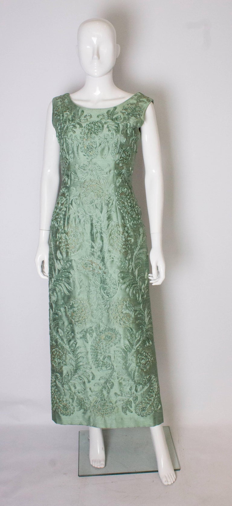 sage fancy gown