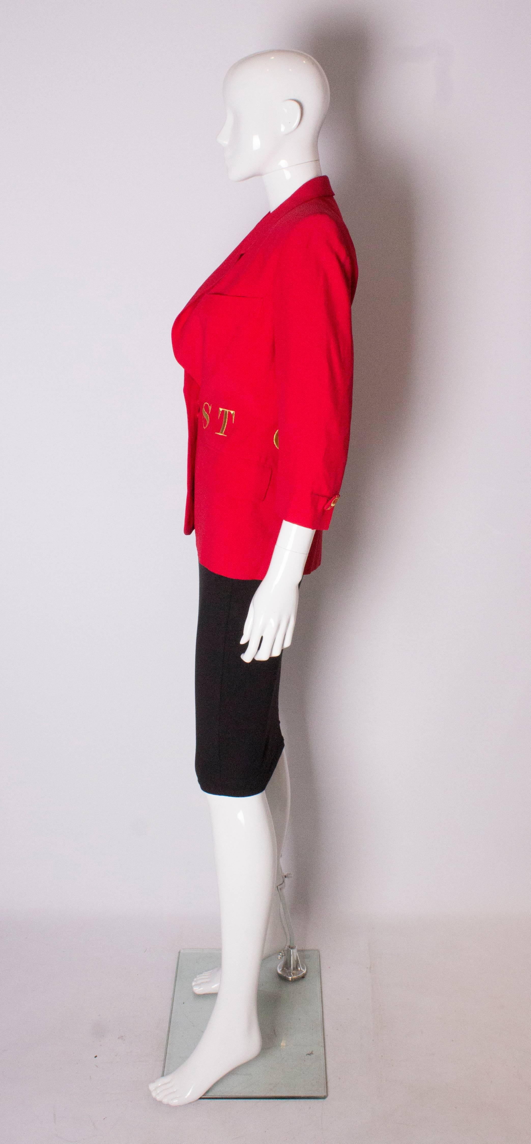 Women's Vintage Moschino Couture Jacket 