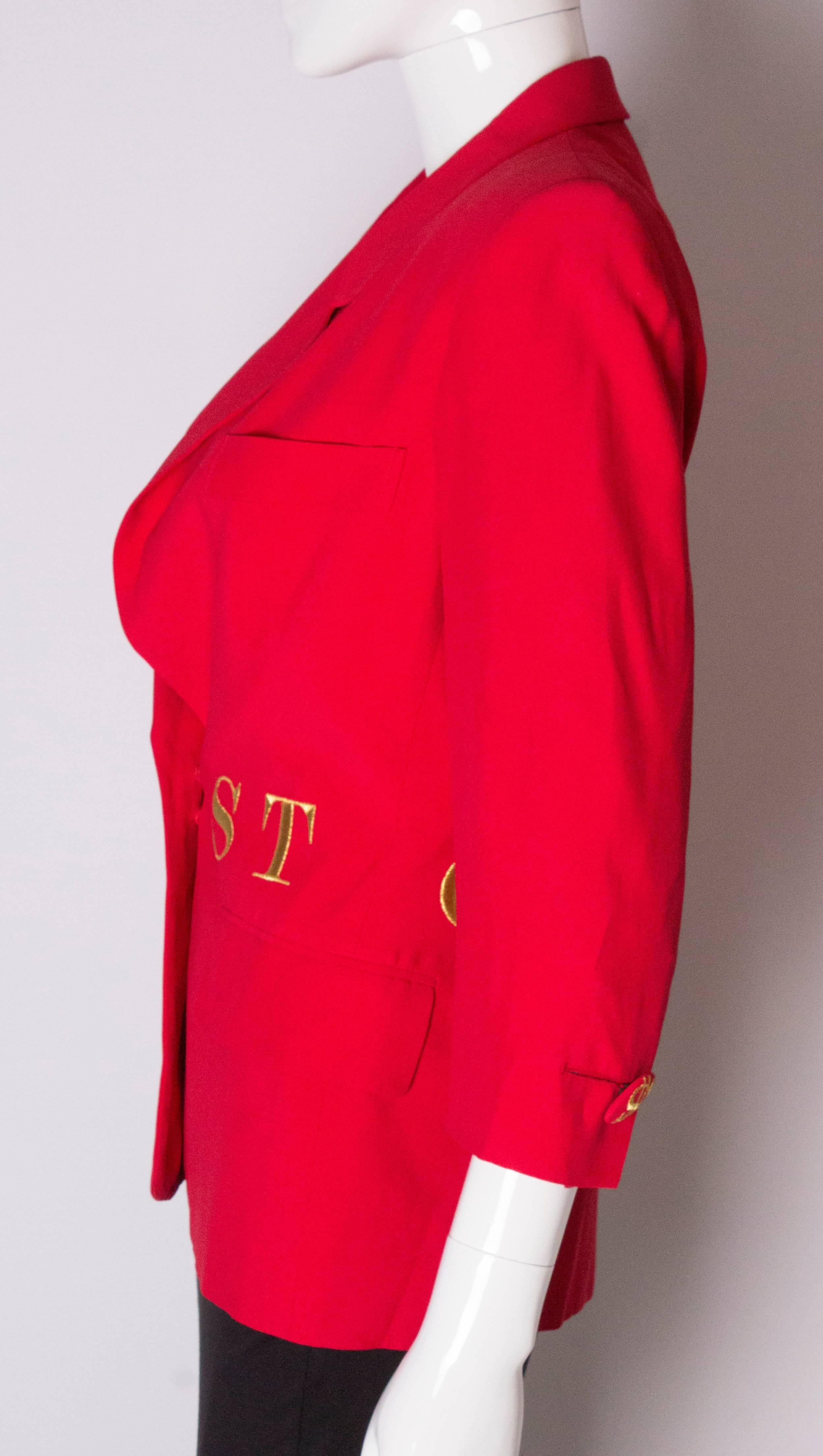 Vintage Moschino Couture Jacket  1