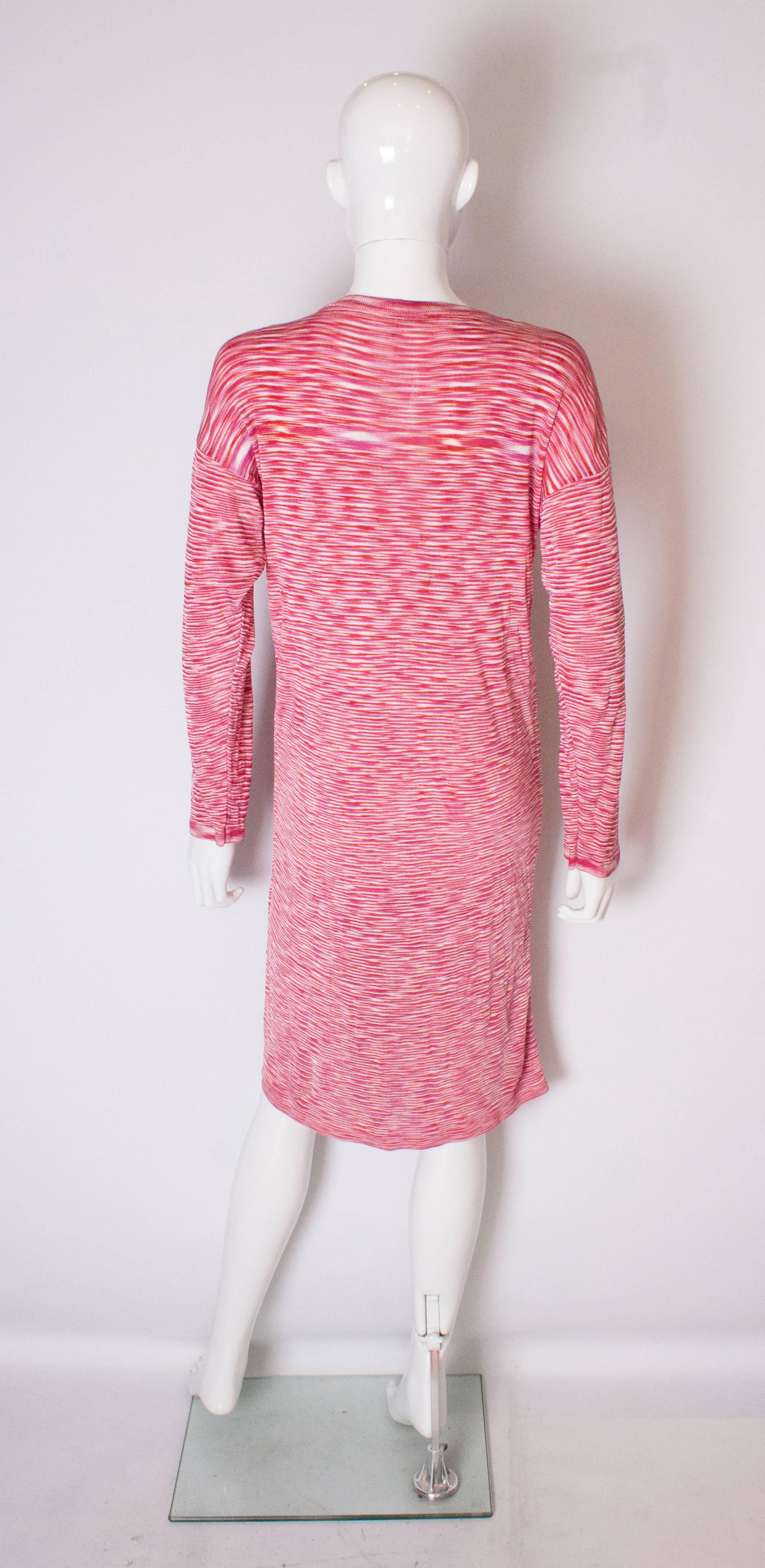 A Vintage 1990s red knitted day dress by Missoni 2