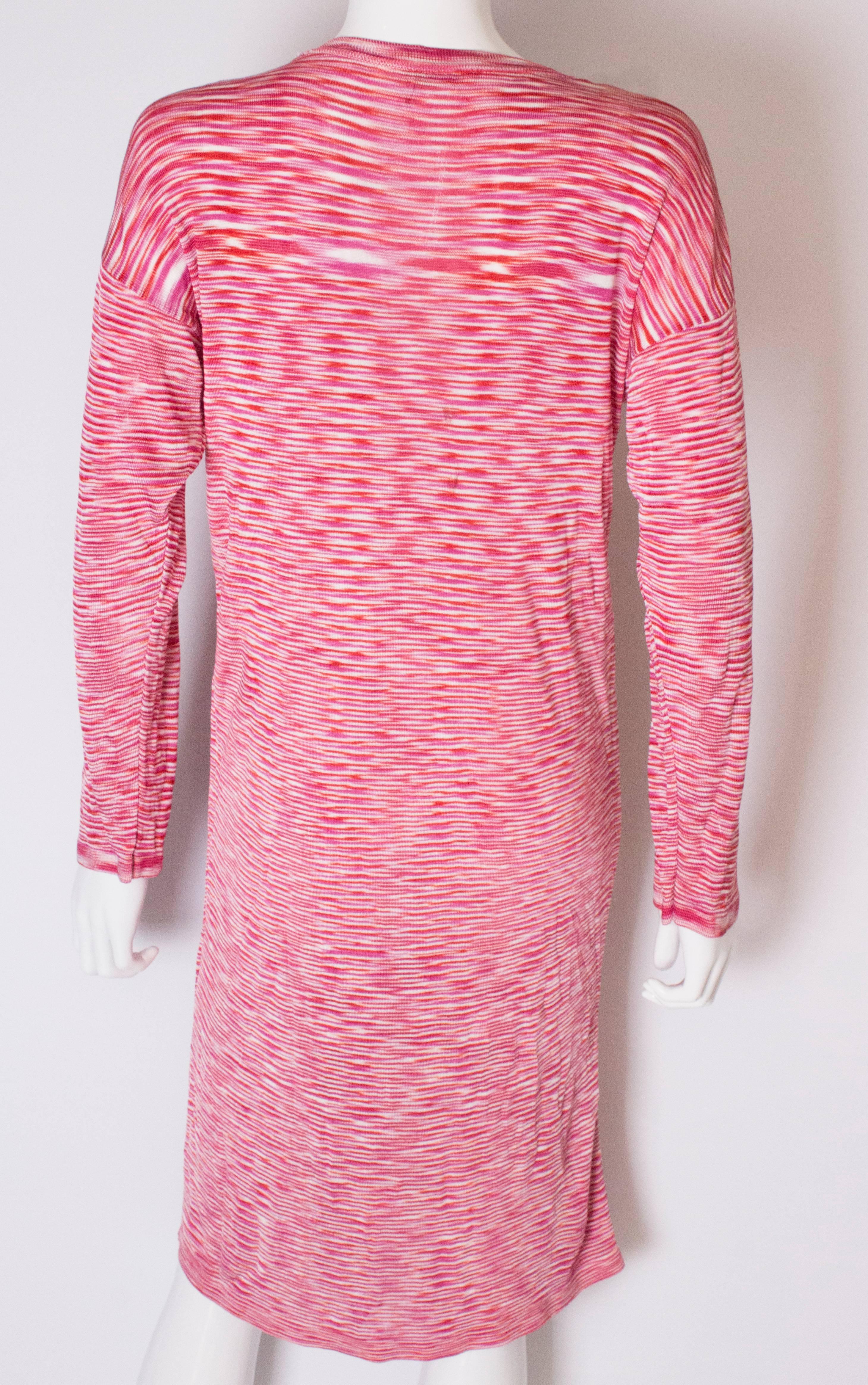 A Vintage 1990s red knitted day dress by Missoni 3