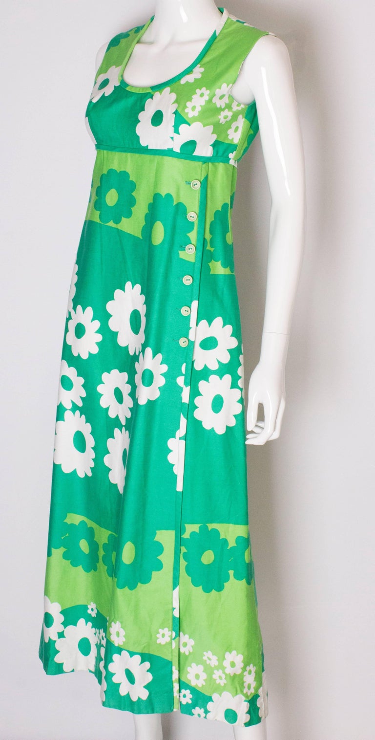 Women Vintage Summer Split Hem Cotton Dress