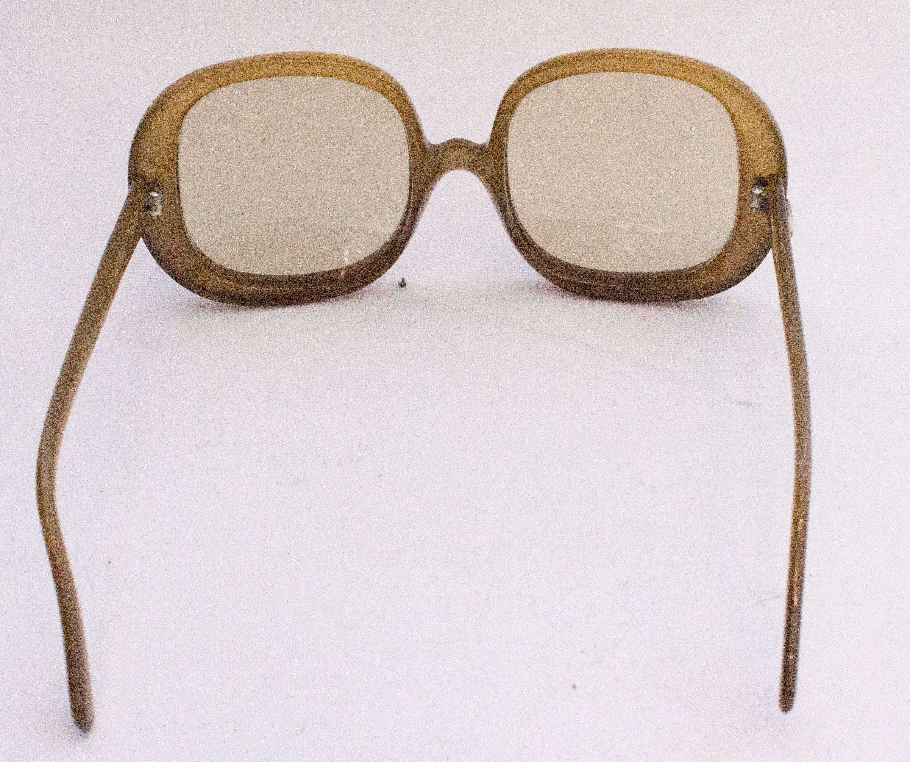 A pair of Vintage 1970s sunglasses by Christian Dior  In Good Condition In London, GB