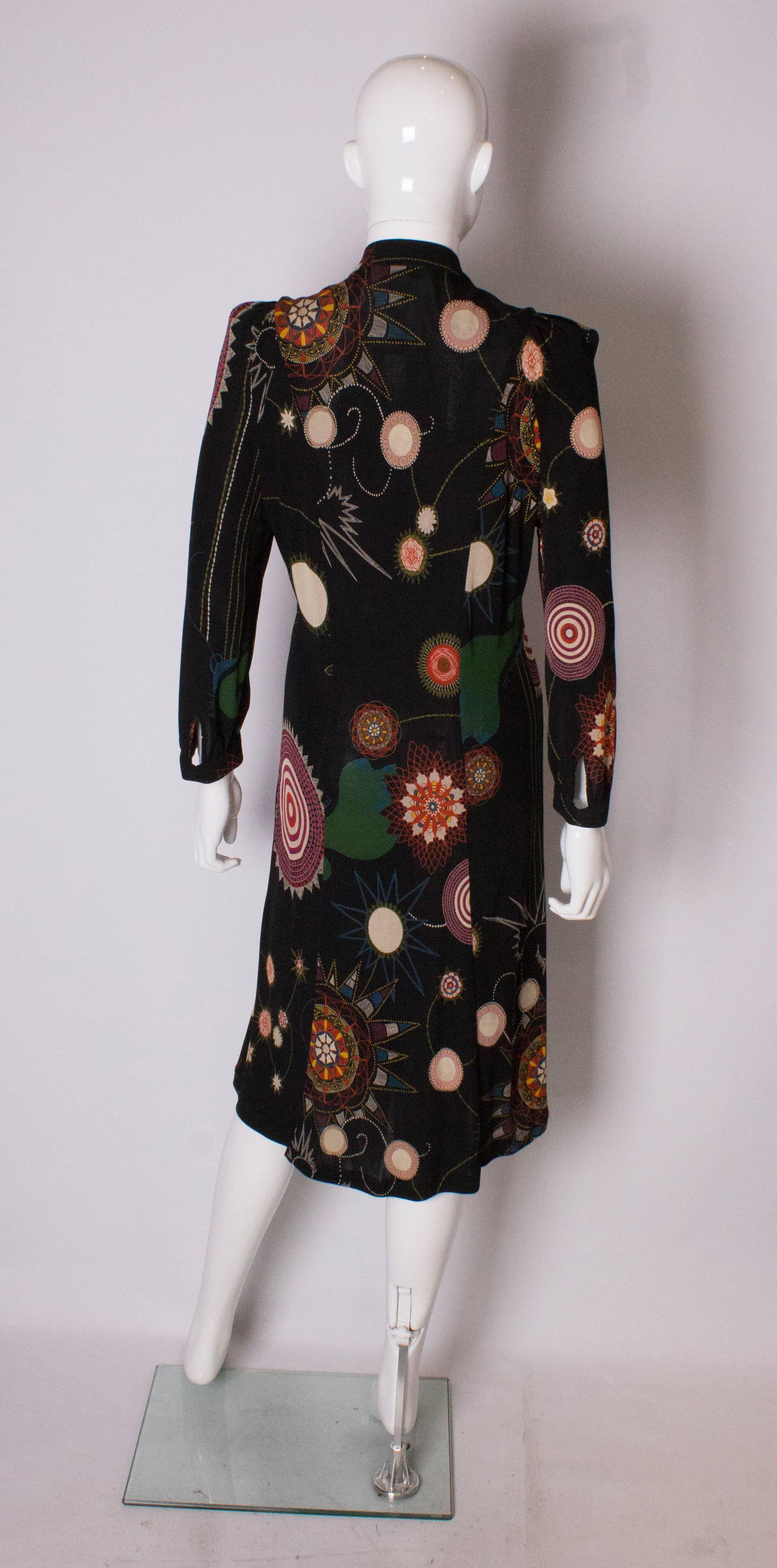 A Vintage 2000 printed  Dress by Christian Lacroix 2