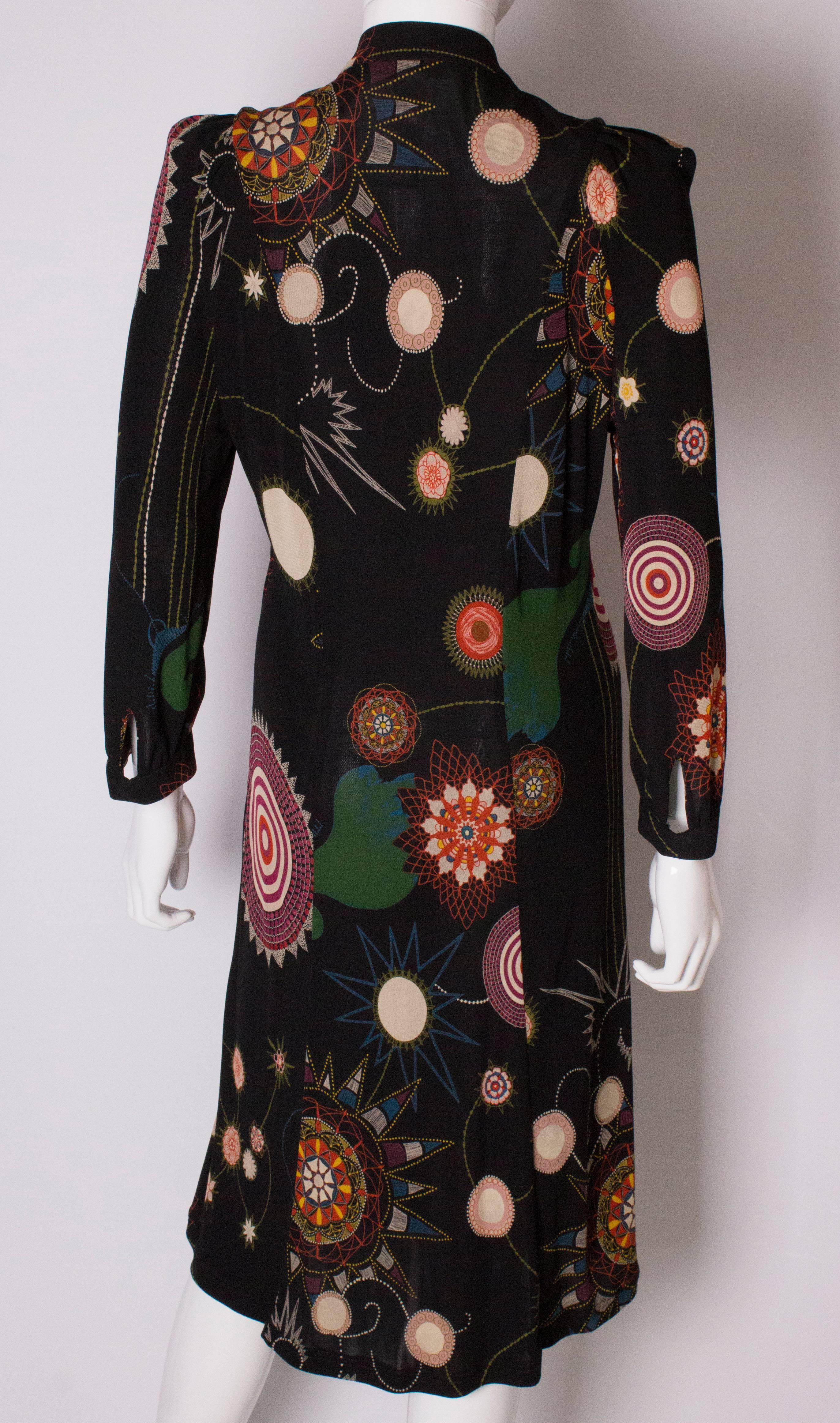 A Vintage 2000 printed  Dress by Christian Lacroix 3