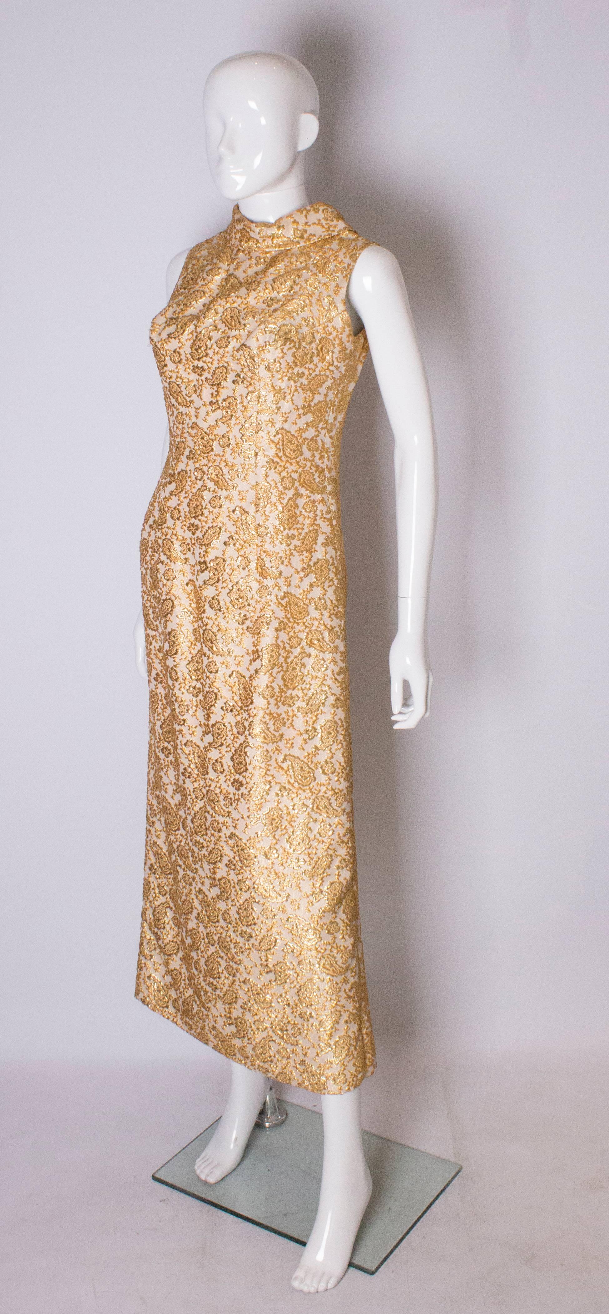 brocade evening gown