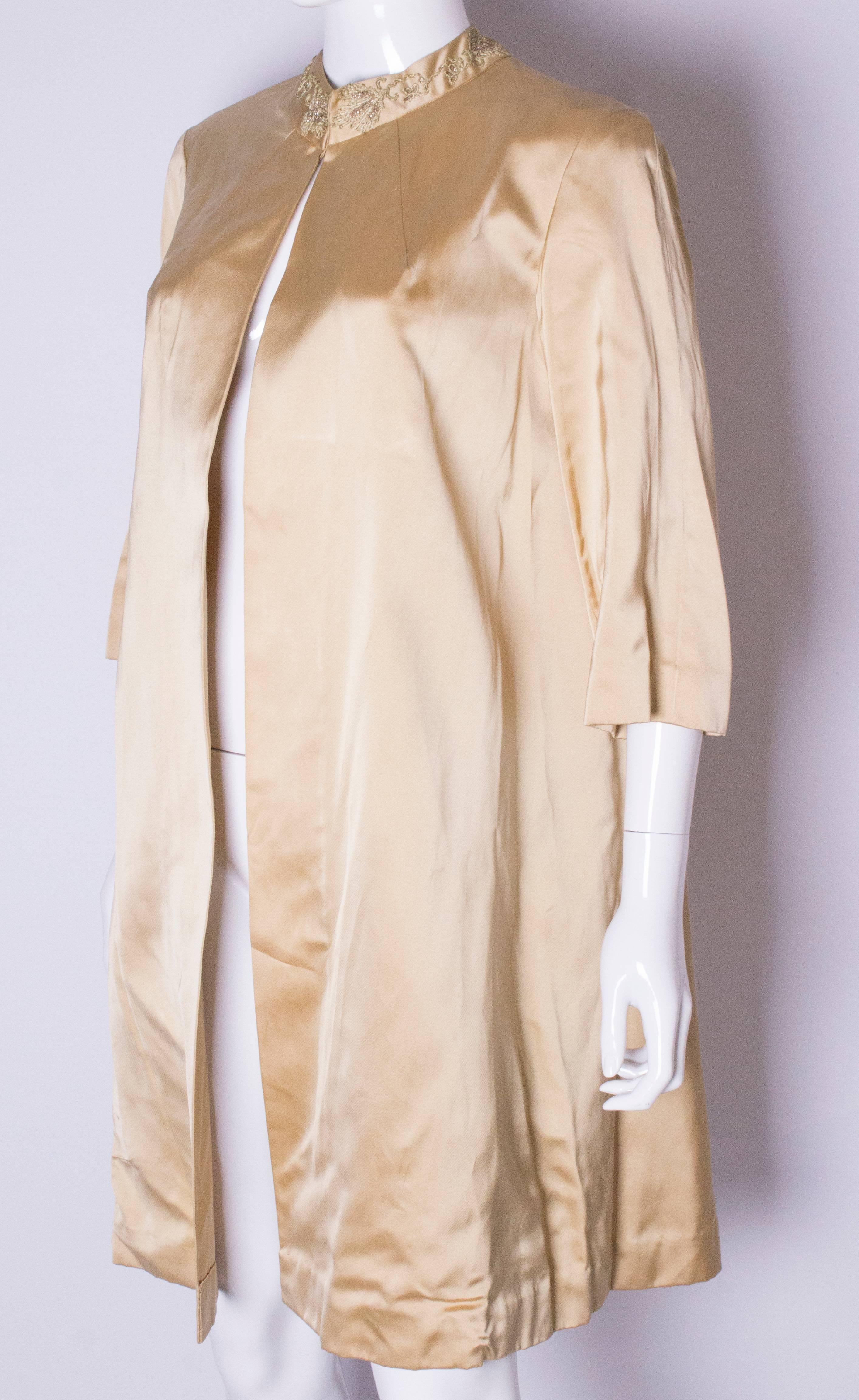 gold duster jacket
