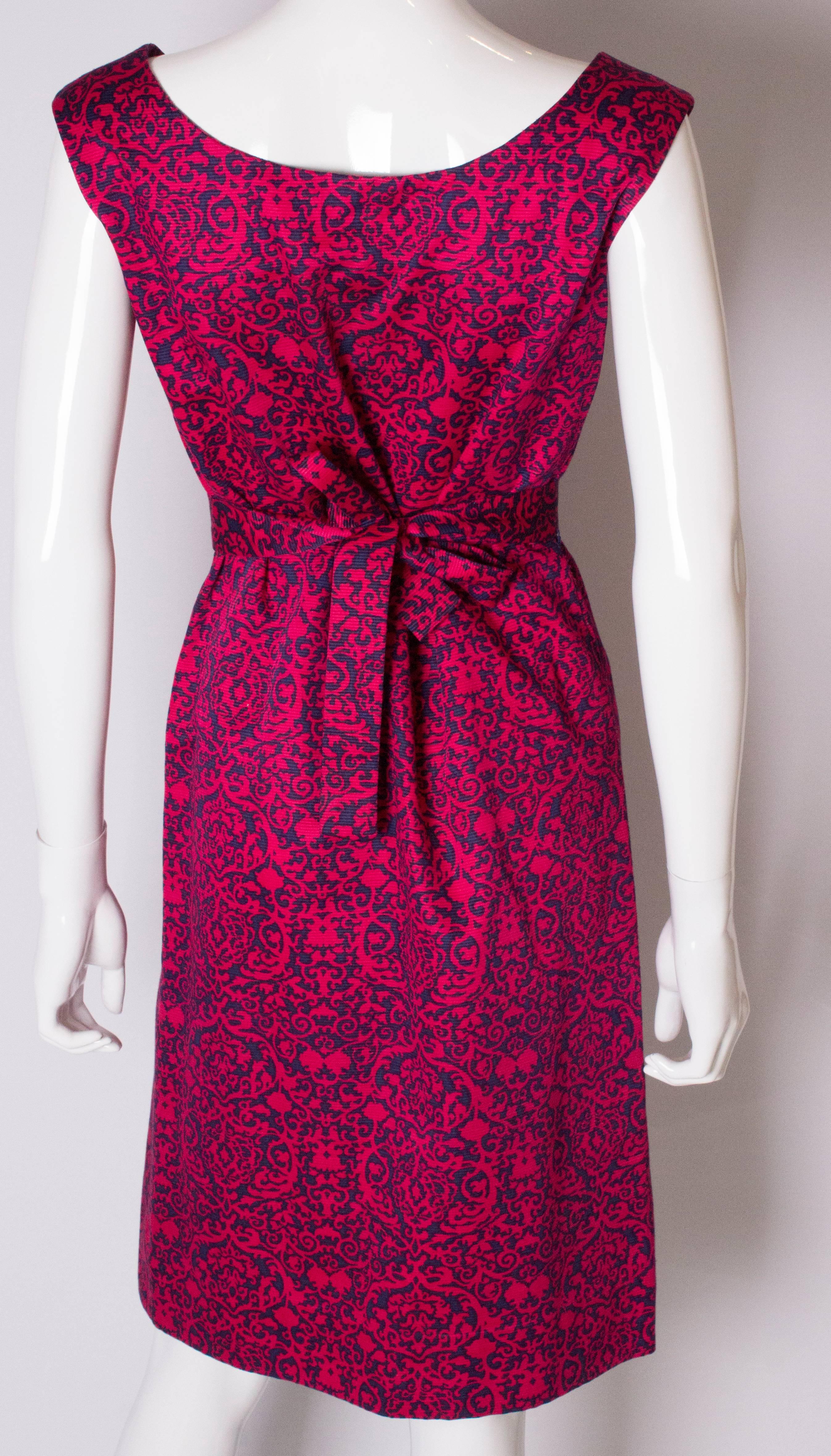 Women's A Vintage 1960s Cresta Couture Dress For Sale