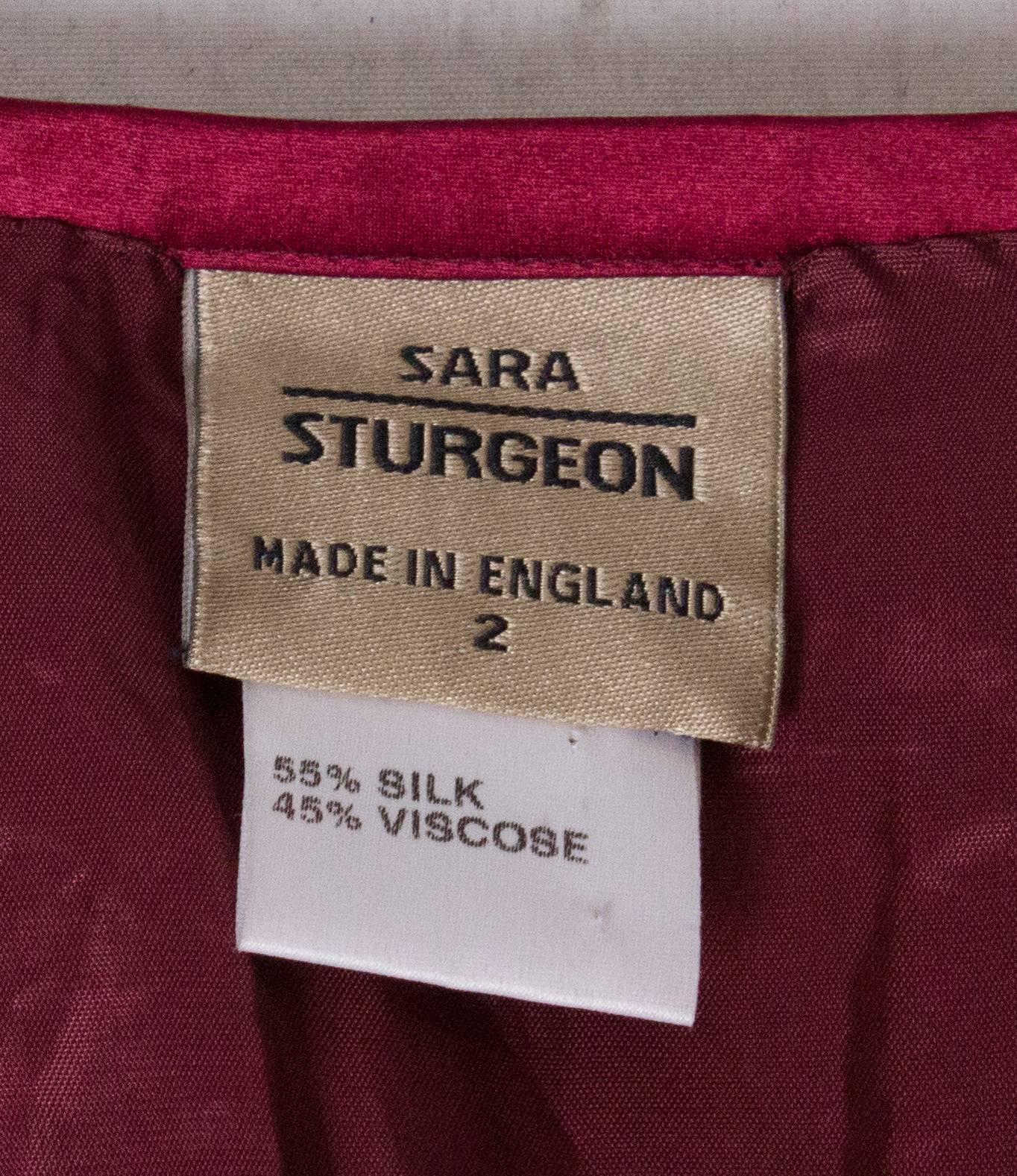 Caftan/robe devore vintage par Sara Sturgeon. en vente 4