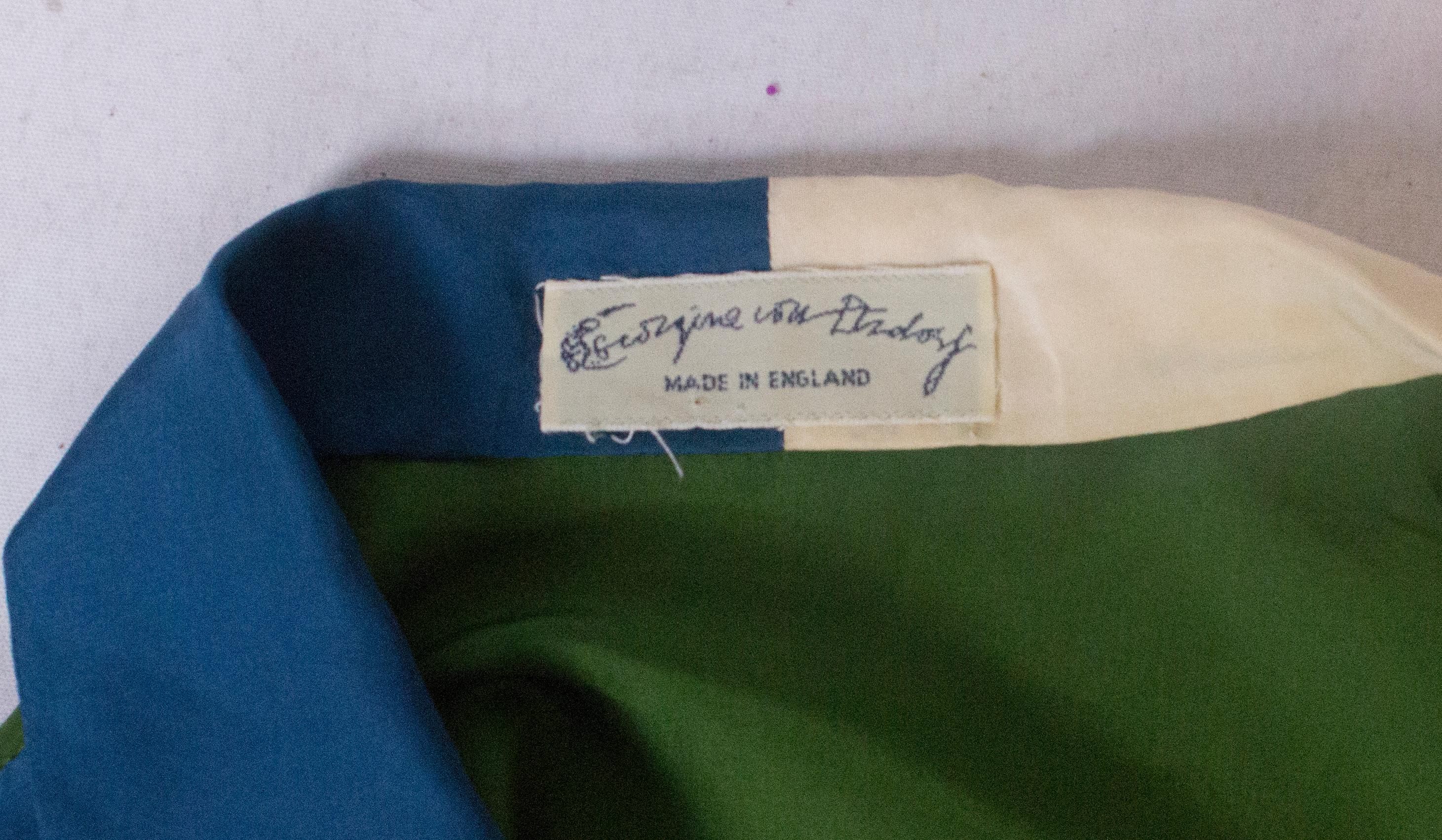 A Vintage 1980s colour block Silk Shirt by Georgina von Etzdorf For Sale 3