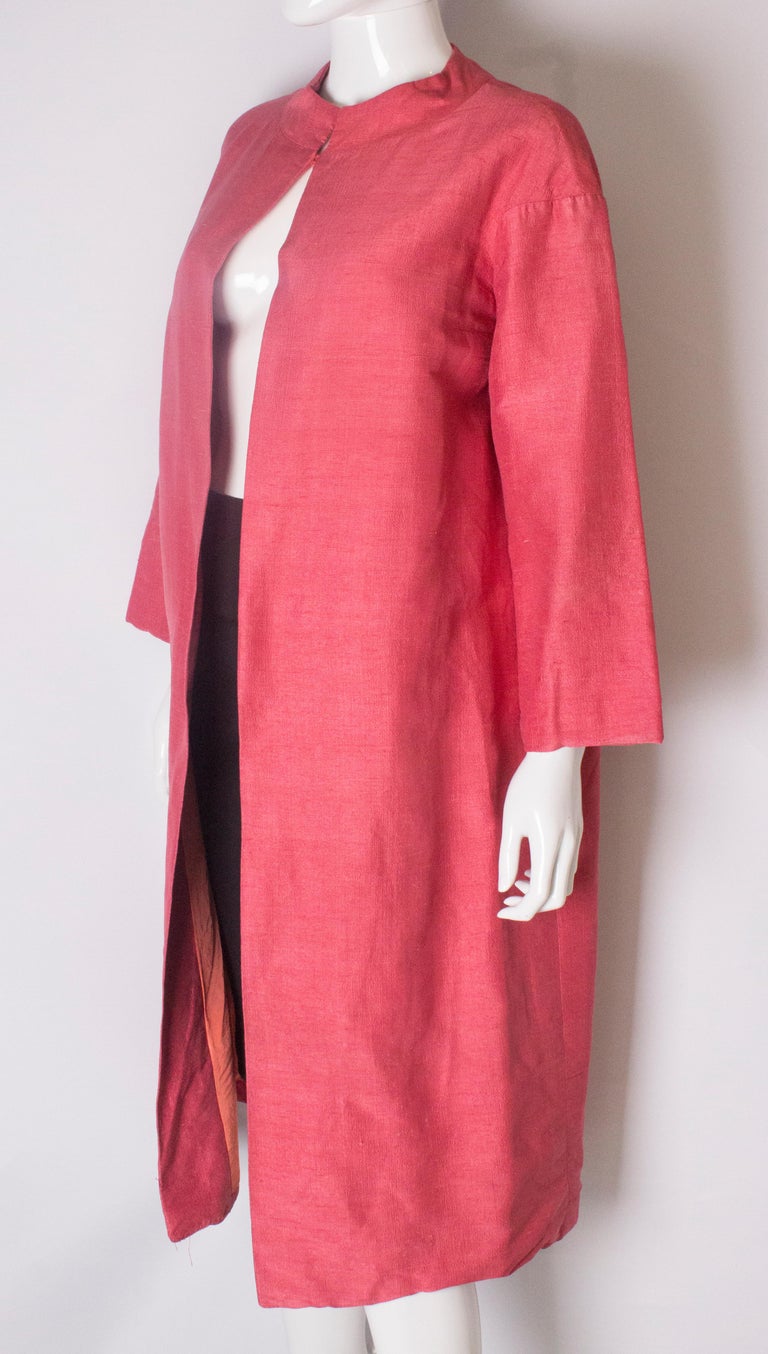 pink duster coat uk