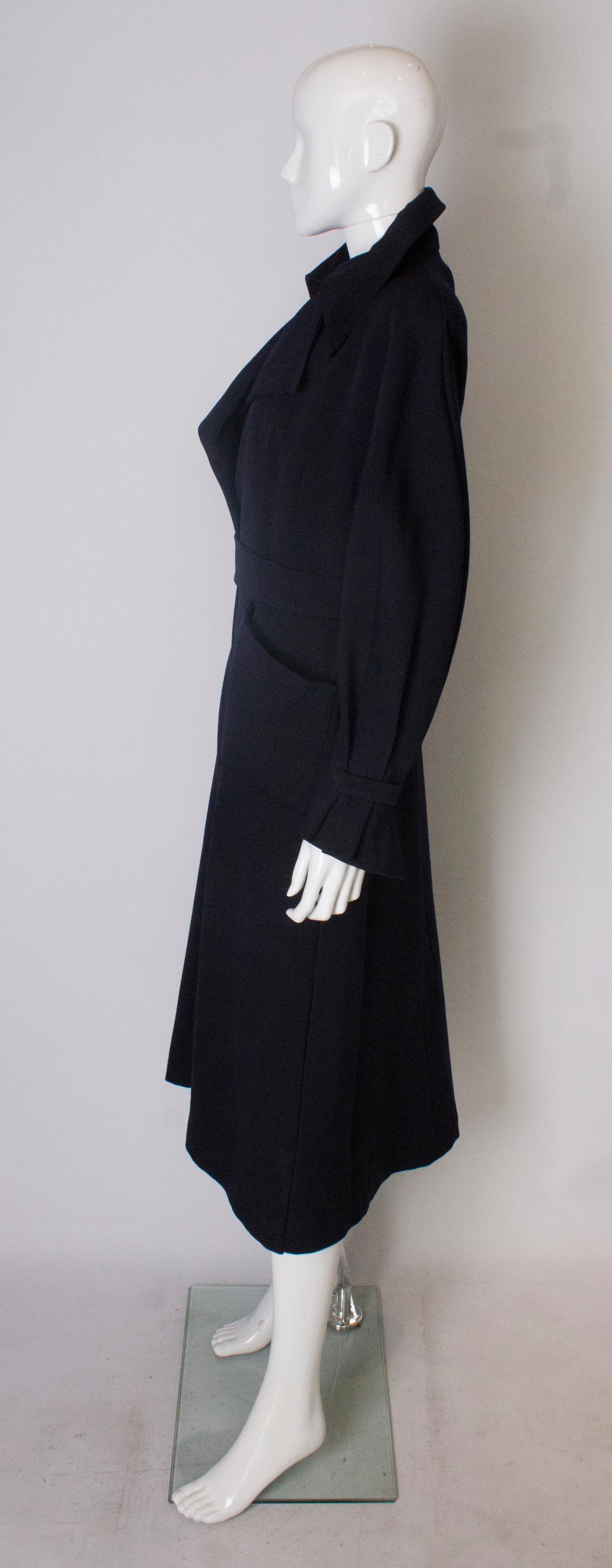 Women's A Vintage 1950s dark navy tailored Coat by Simon Massey