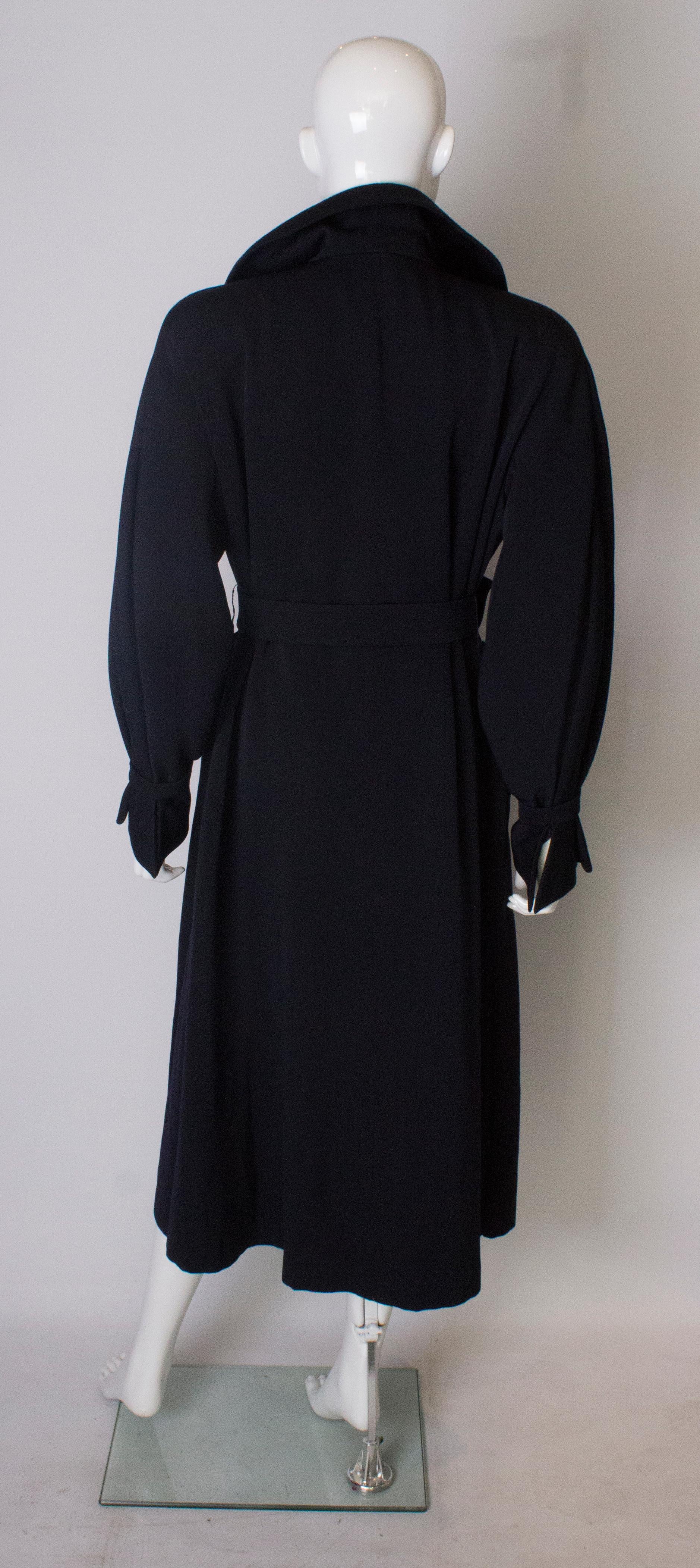 A Vintage 1950s dark navy tailored Coat by Simon Massey 2