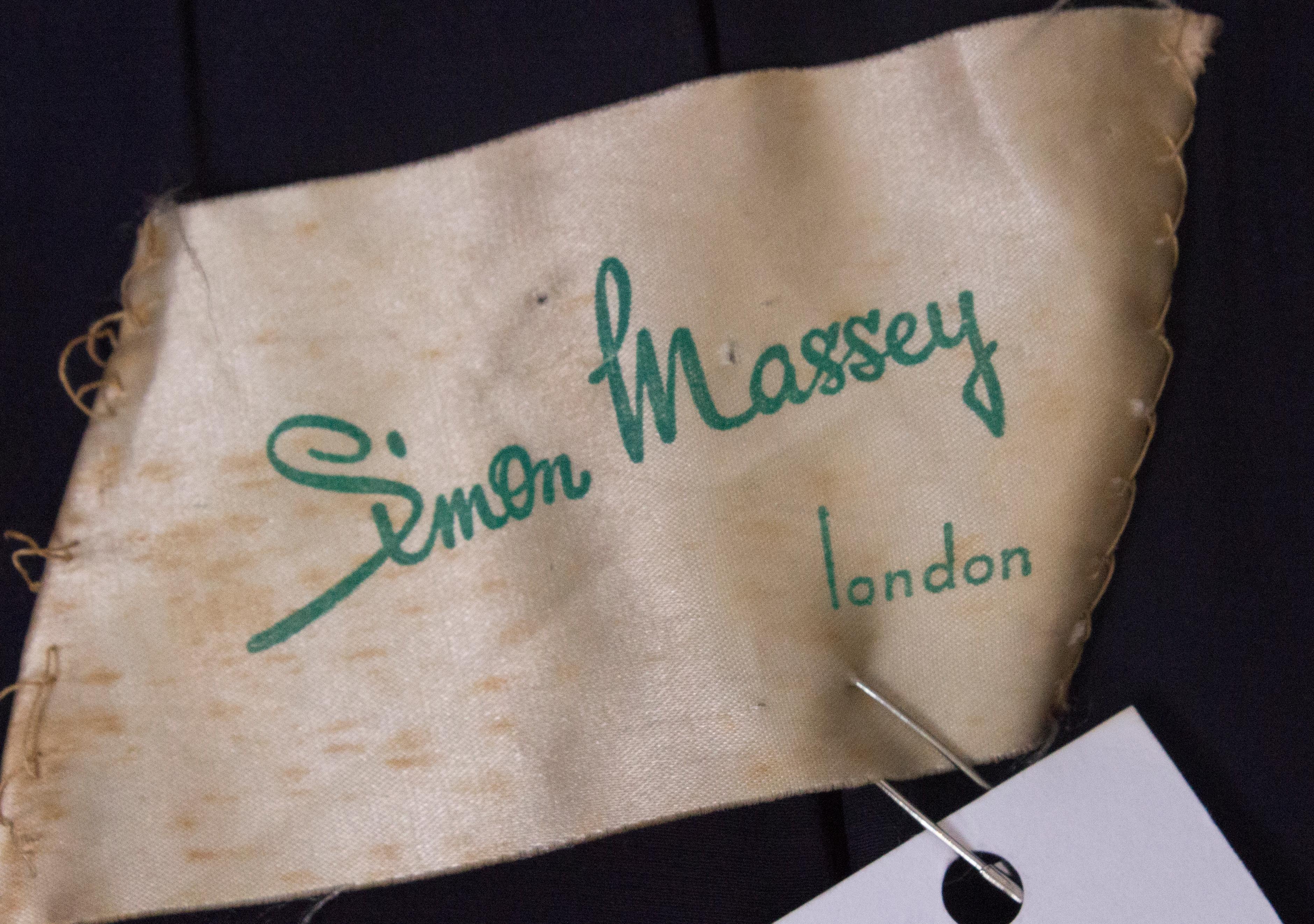 A Vintage 1950s dark navy tailored Coat by Simon Massey 4