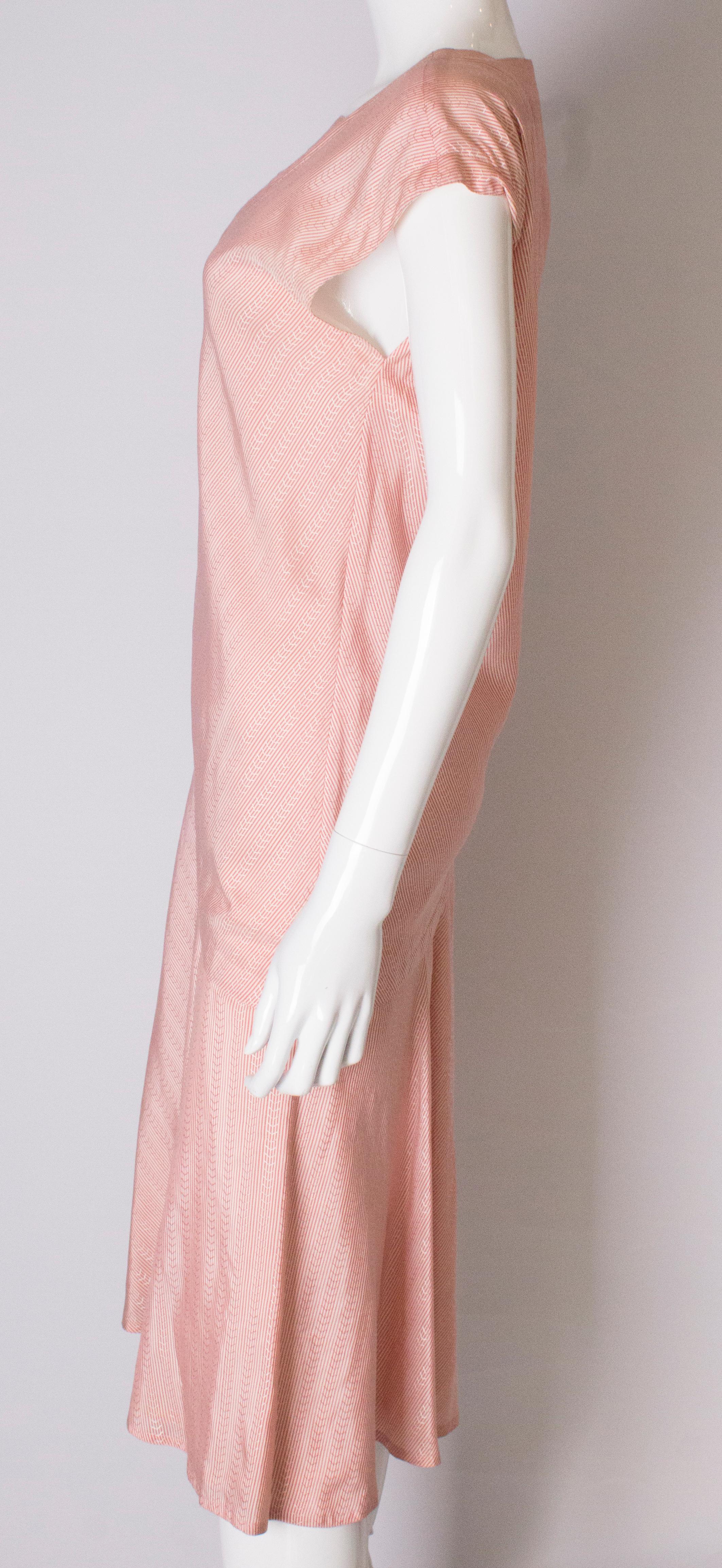 A Vintage 1970s silk day dress by Benny Ong In Good Condition In London, GB