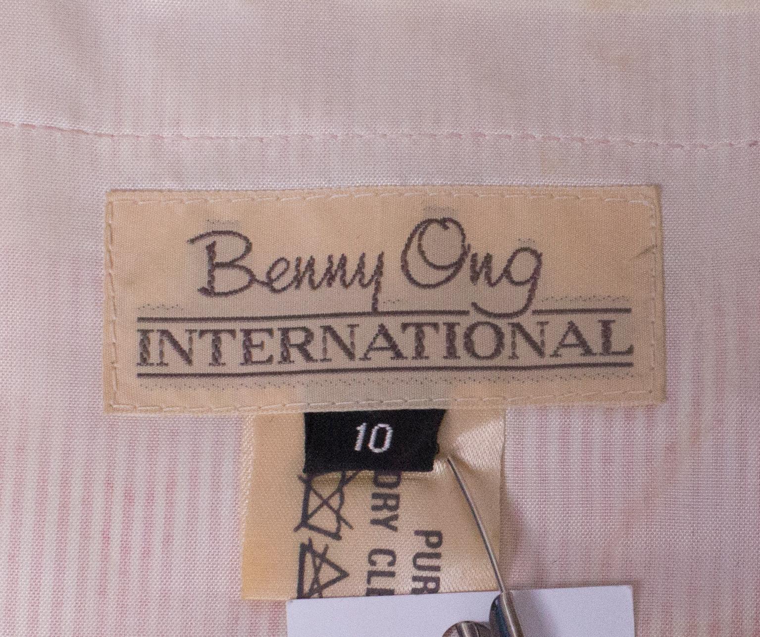 A Vintage 1970s silk day dress by Benny Ong 3