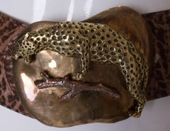 Vintage belt with wonderful Copper buckle