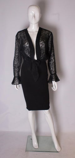 Vintage Black Evening Top