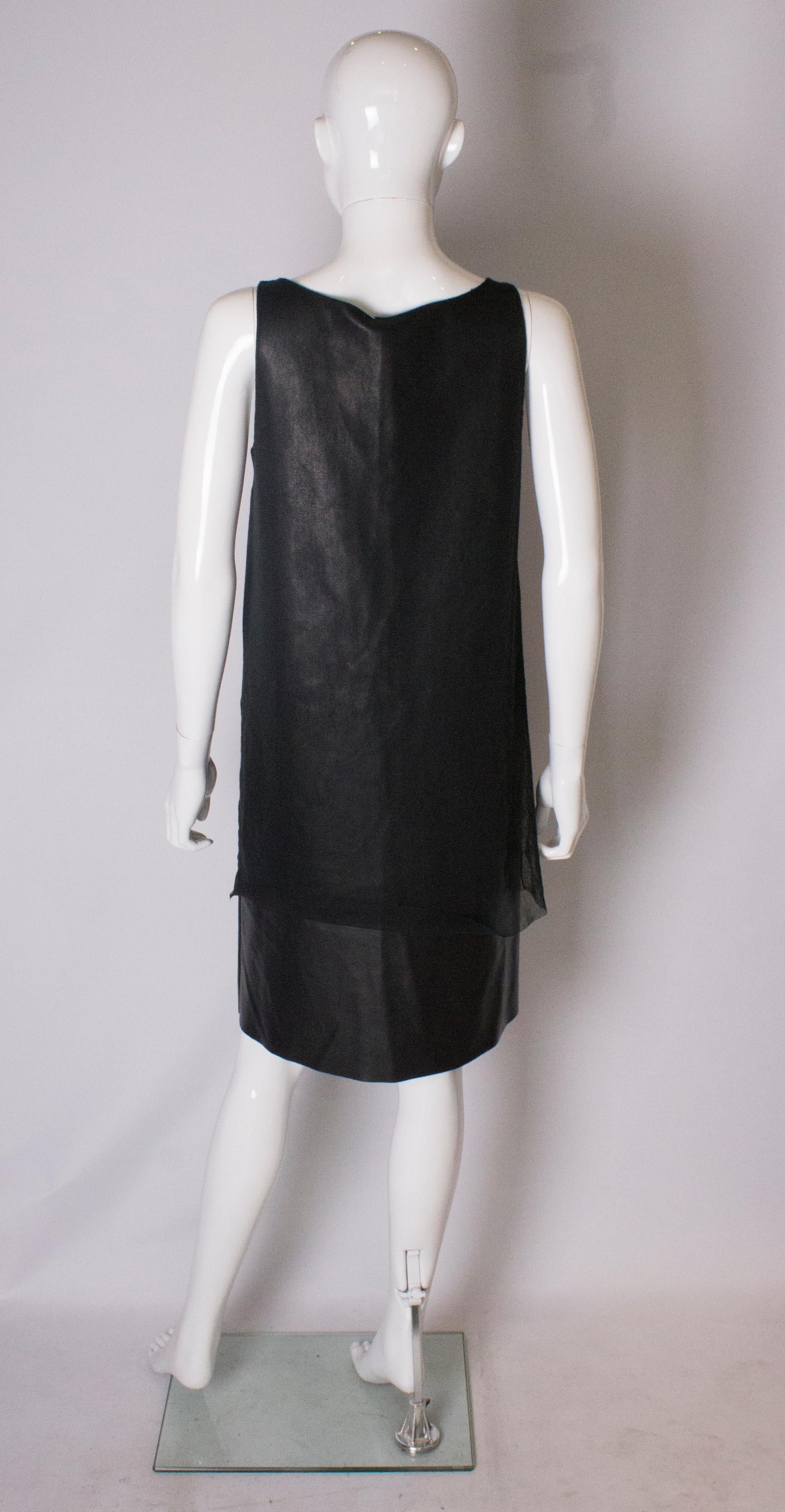 Liviana Conti - Robe droite noire vintage  en vente 2