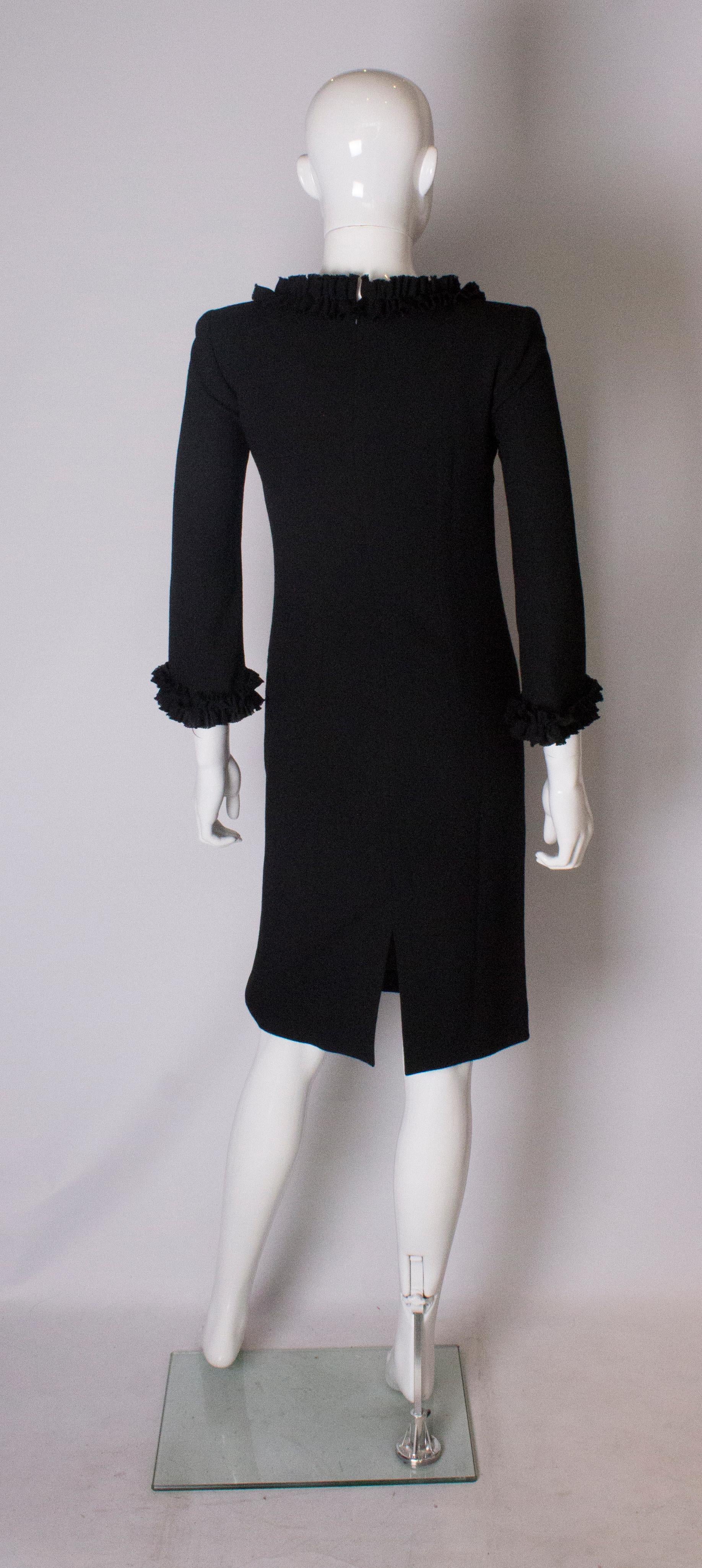 Vintage Jean Muir Little Black Dress 1