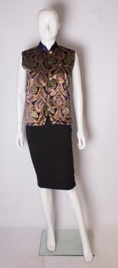Silk and Velvet Vintage Waistcoat