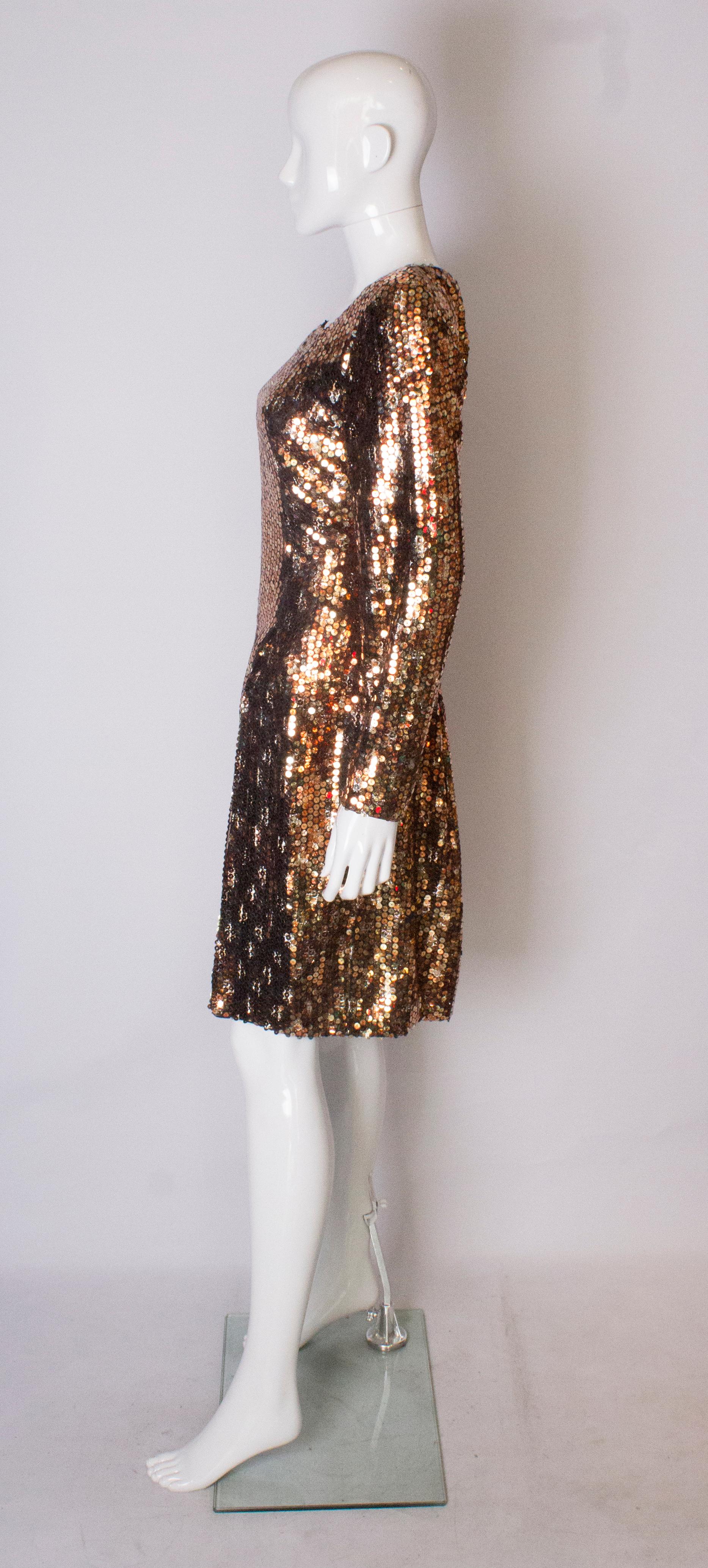 Mani Vintage Sequin Party Dress In Good Condition In London, GB