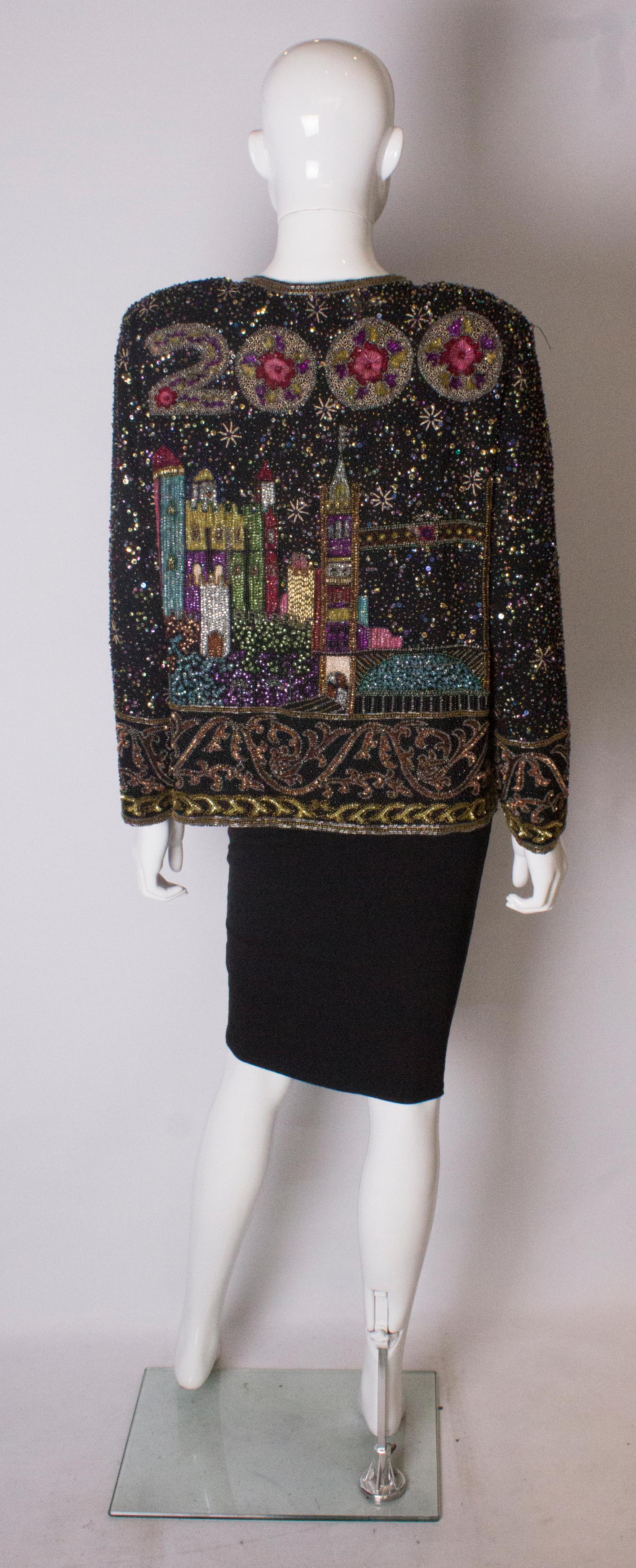 Women's Stunning Vintage Beaded Jacket  For Sale