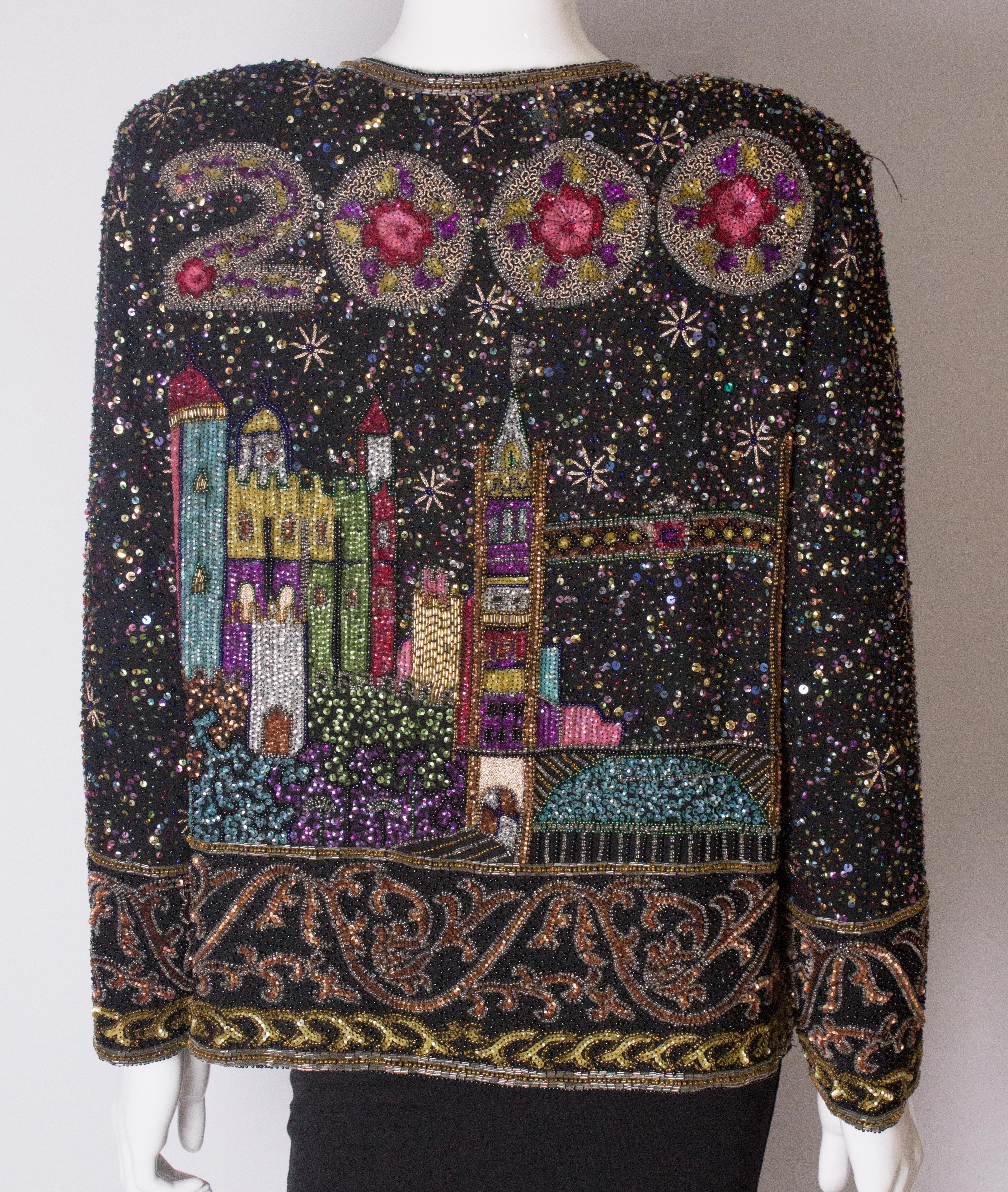 Stunning Vintage Beaded Jacket  For Sale 1