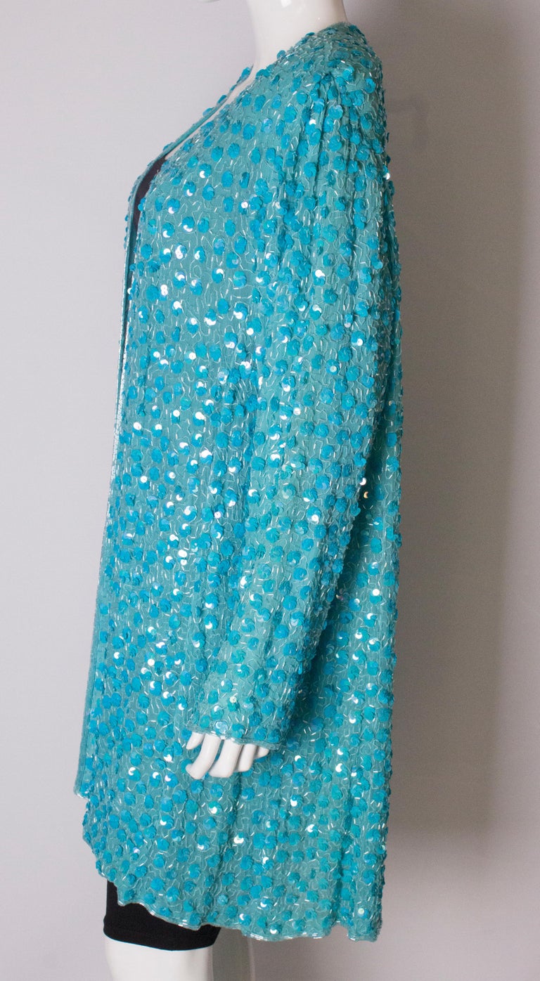 Vintage Oliver James Sequin Jacket For Sale at 1stDibs