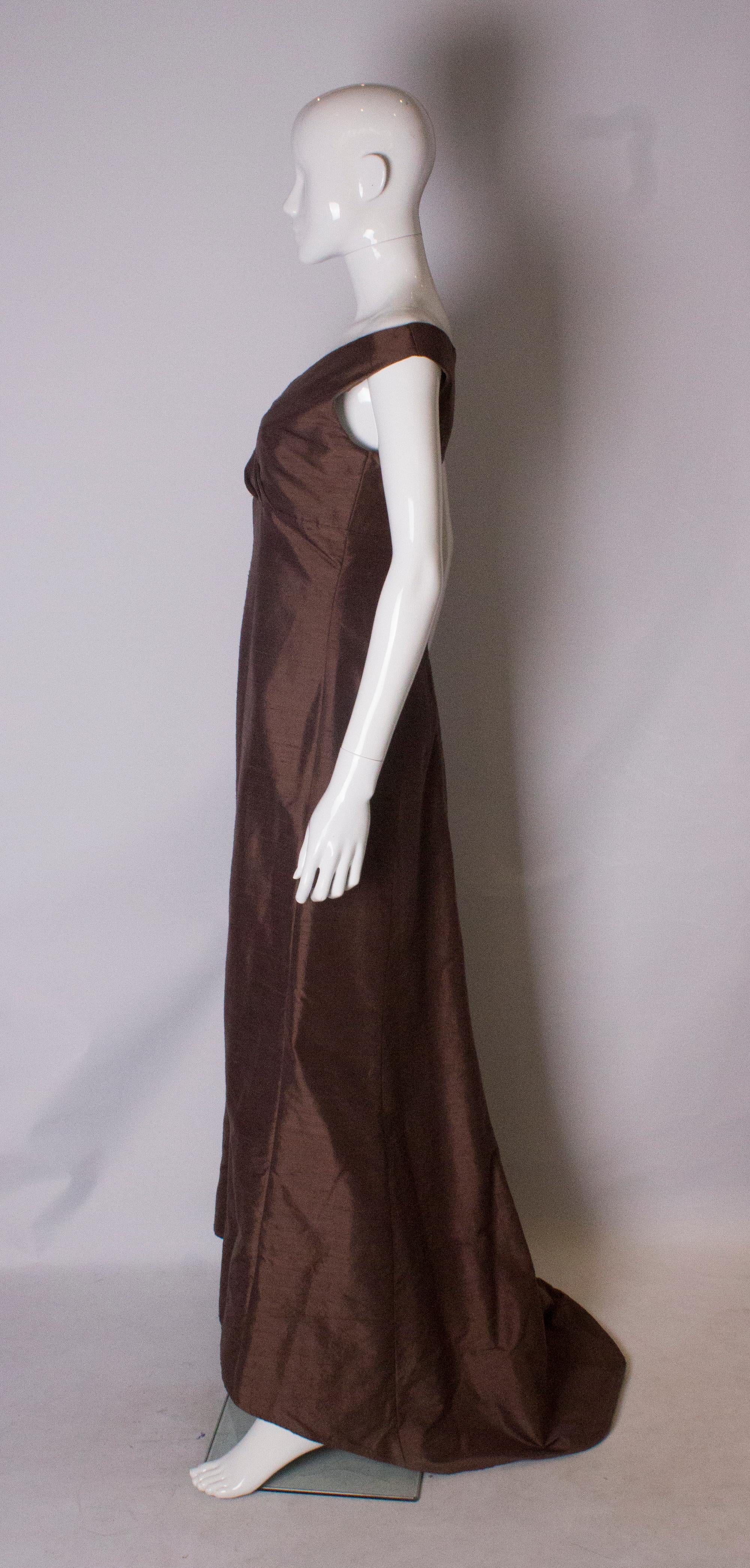 vintage silk gown
