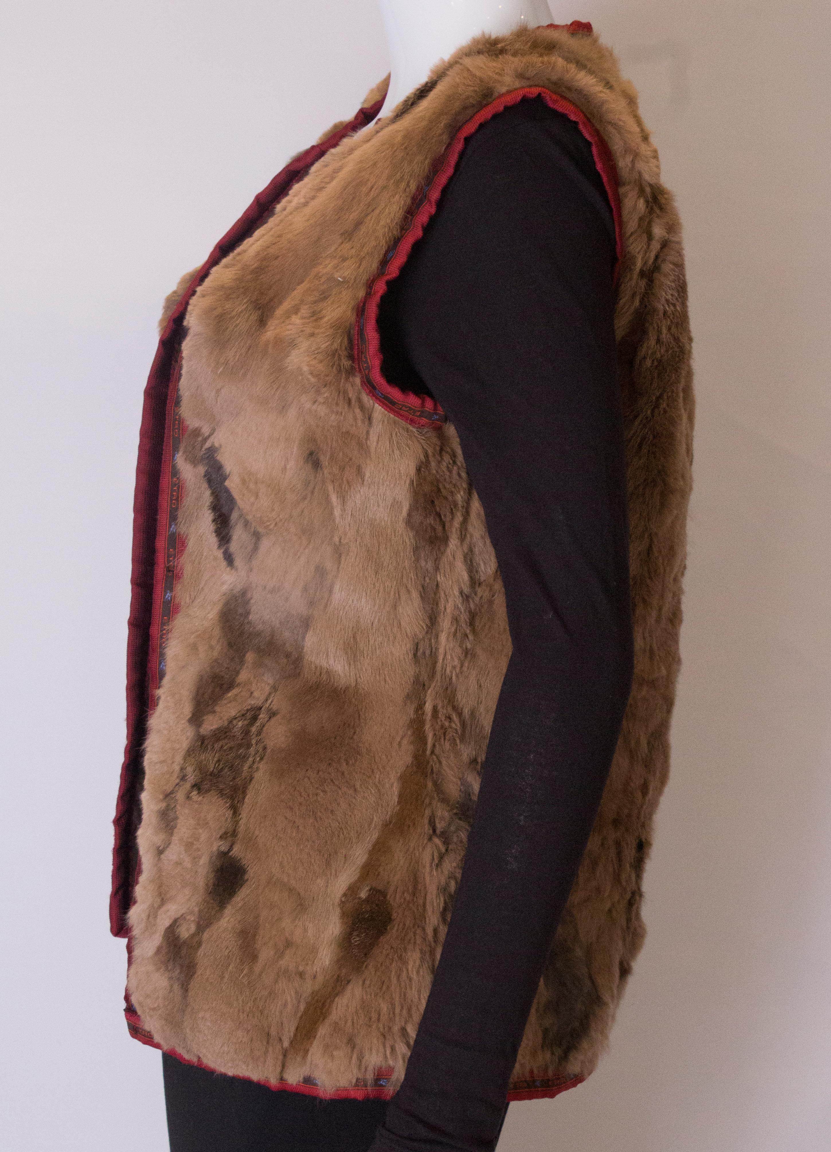 Vintage Etro Fur Gilet 2