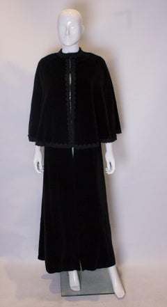 Vintage Regamus Black Velvet Cape
